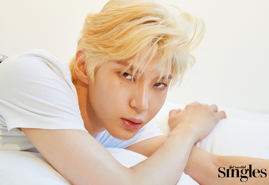 빅스 레오의 싱글즈 인터뷰  화보 사진, 레오 금발, 금발 레오, 정택운 금발 