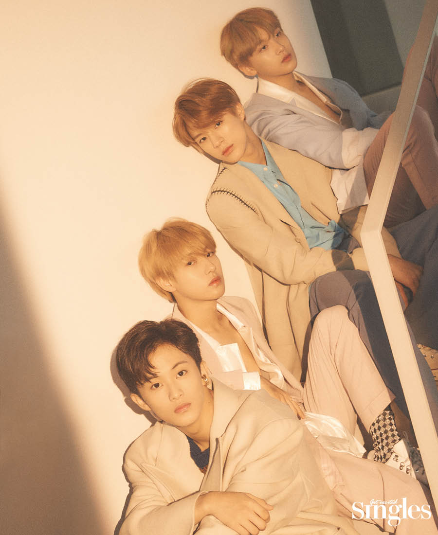 NCT 마크, 런쥔,제노 해찬의 싱글즈 화보 이미지