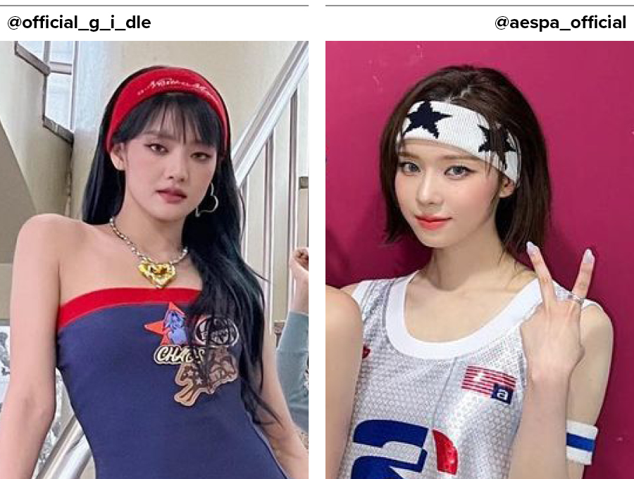 스타 패션, 헤어밴드 스타, 헤어밴드, 민니, 윈터