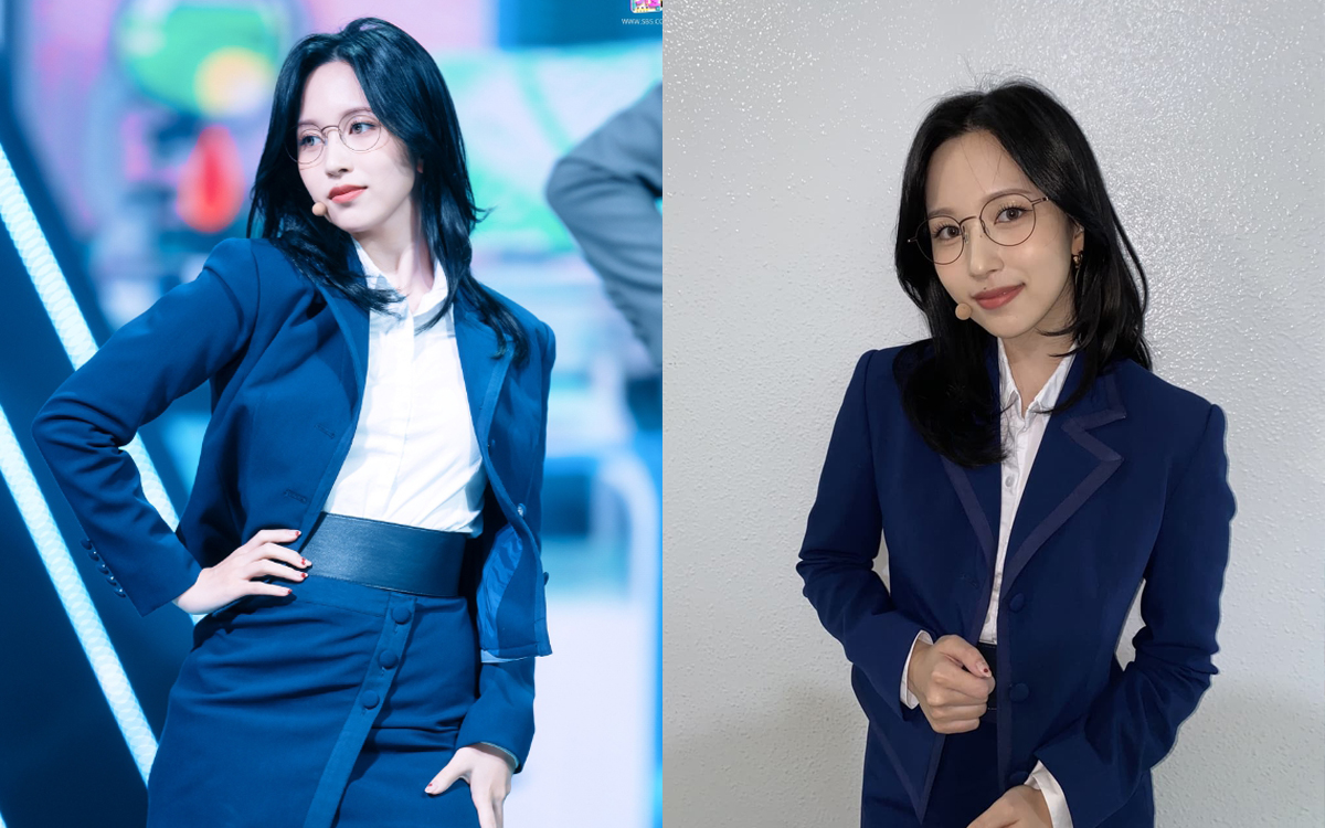 수트를 착용한 트와이스 미나