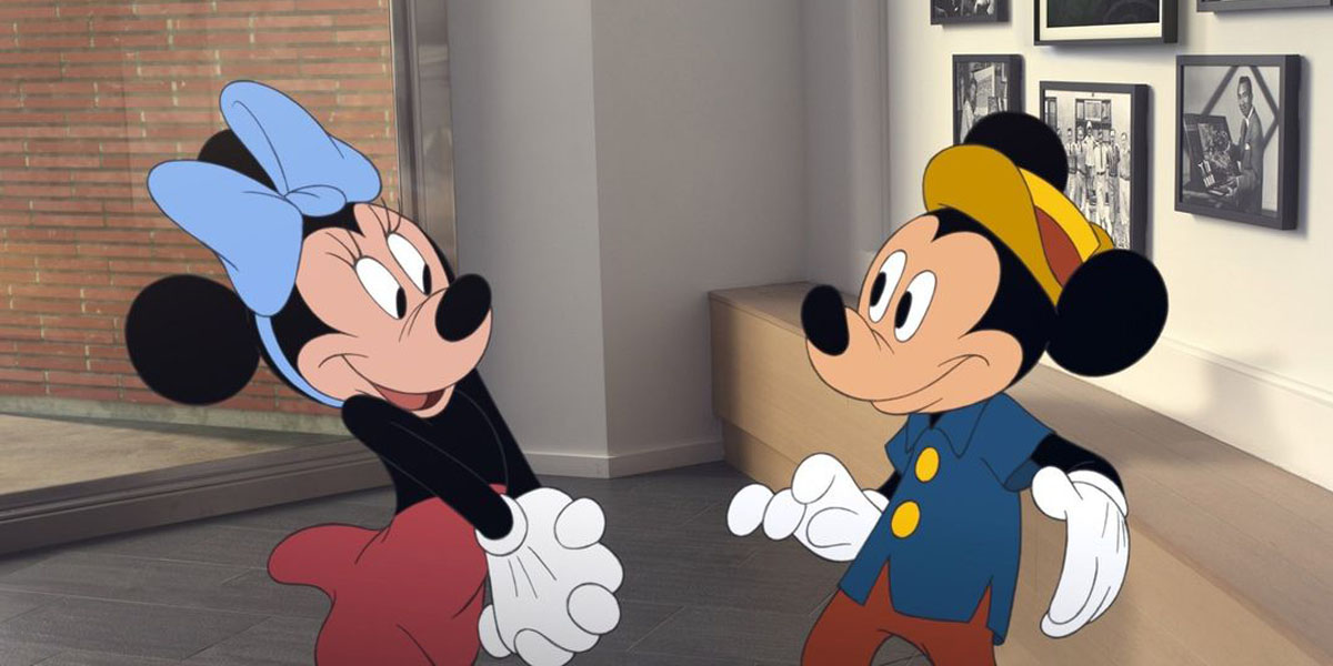 디즈니의 캐릭터 미키 마우스와 미니 마우스