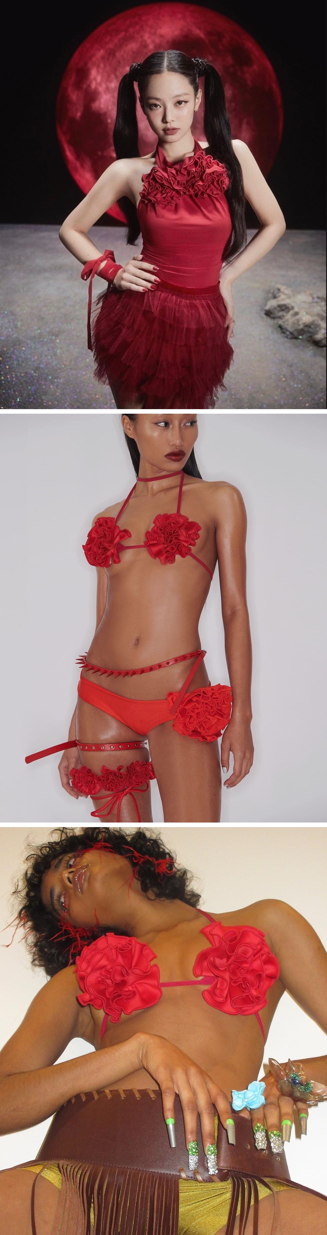 제니, 헤일리비버, 도자캣이 사랑하는 브랜드 팬시 클럽의 폴린 스트로베리 브라톱