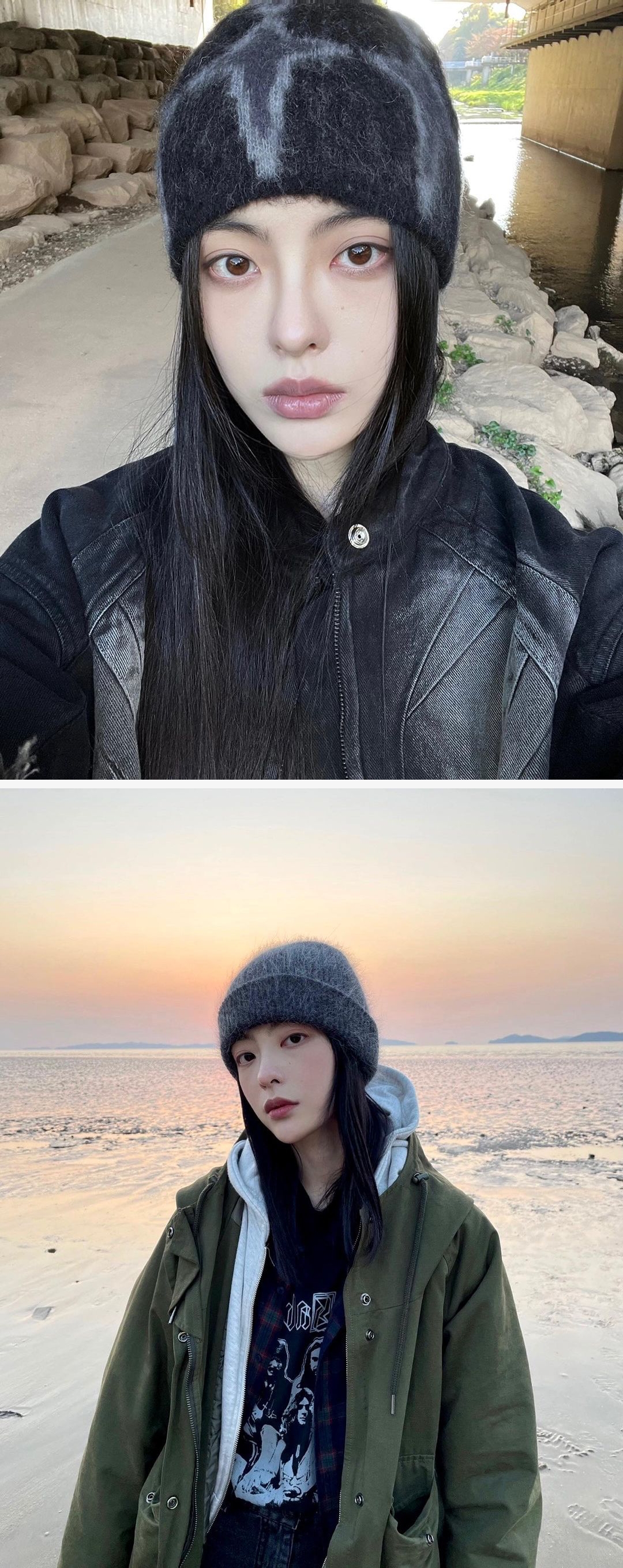 배우 배강희의 비니 스타일링