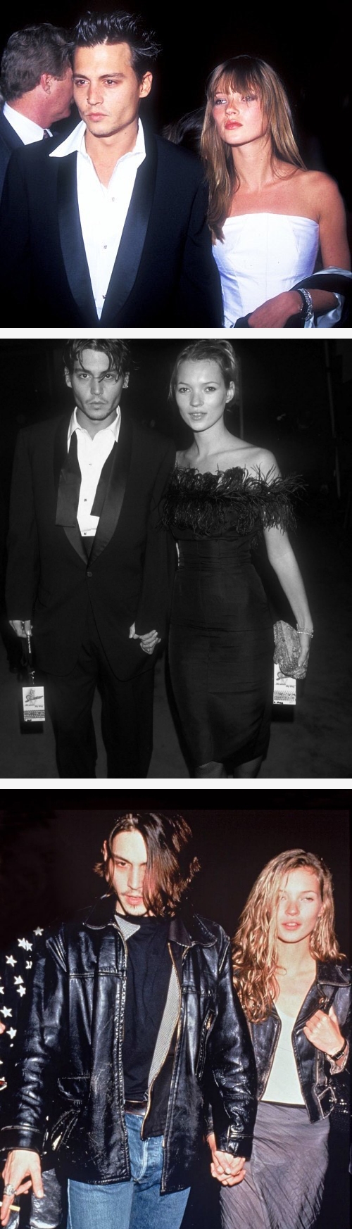 케이트모스와 조니뎁의 커플룩