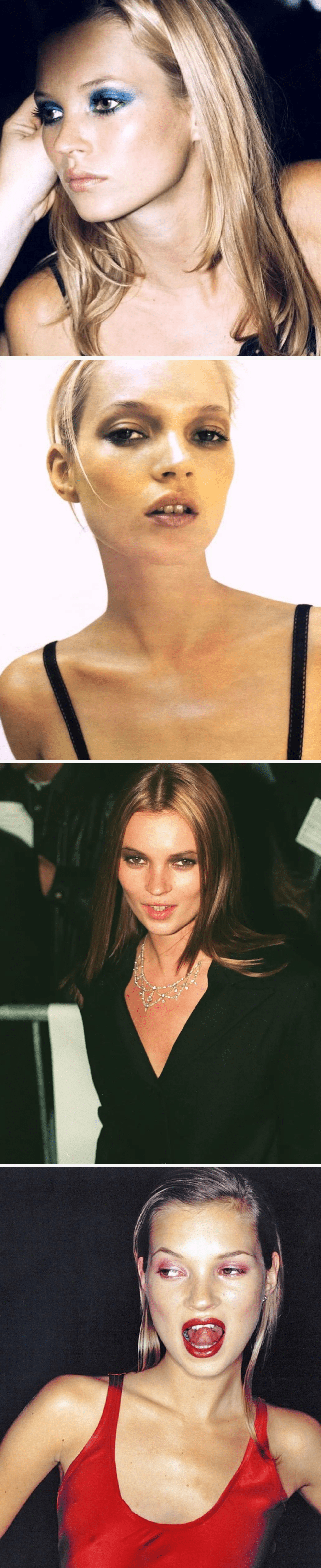 케이트 모스의 스모키 메이크업