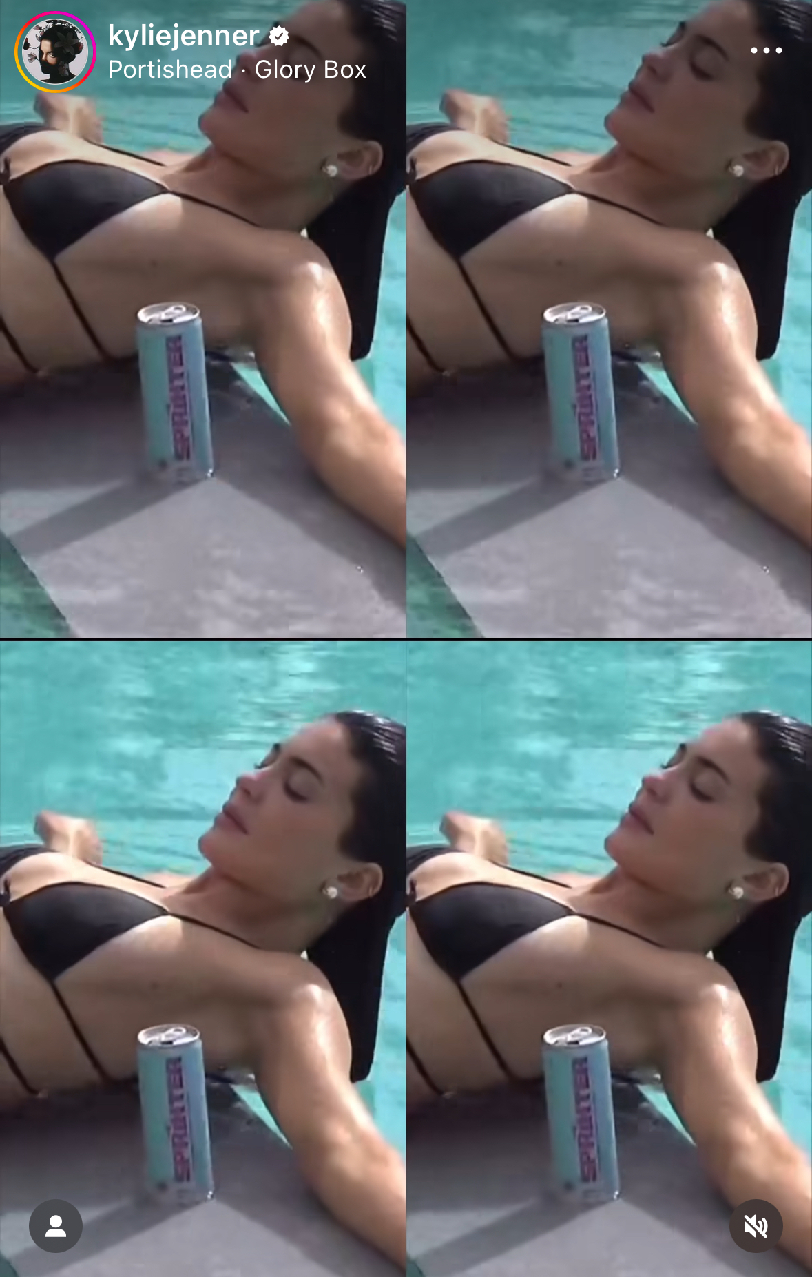 미국 론칭을 앞둔 프리미엄 보드카 ‘스프린터(Sprinter)’와 함께 찍은 카일리 제너의 인스타그램 스토리