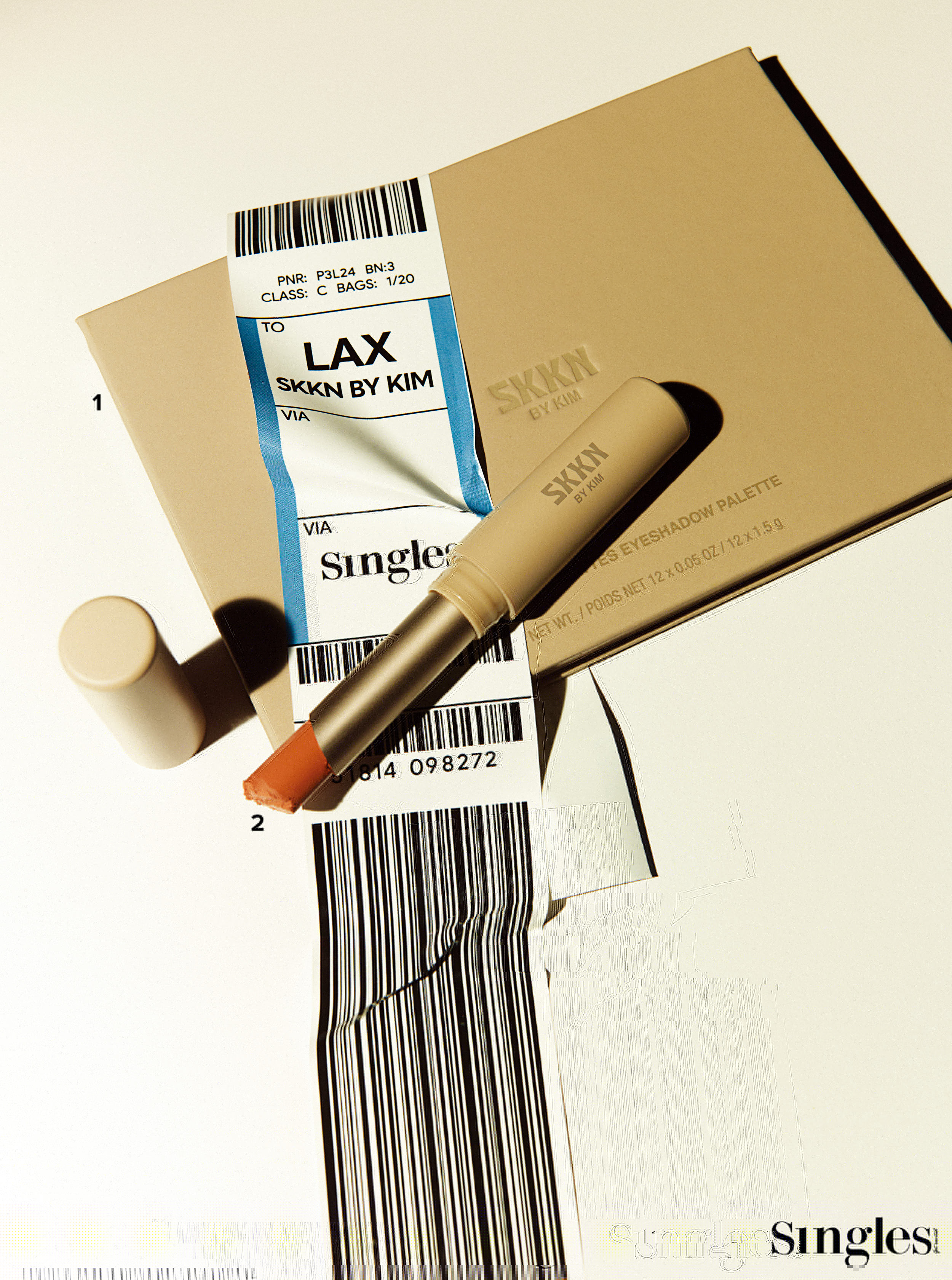 스킨 바이 킴 클래식 매트 아이섀도우 팔레트, 스킨 바이 킴 소프트 립 컬러 누드 04