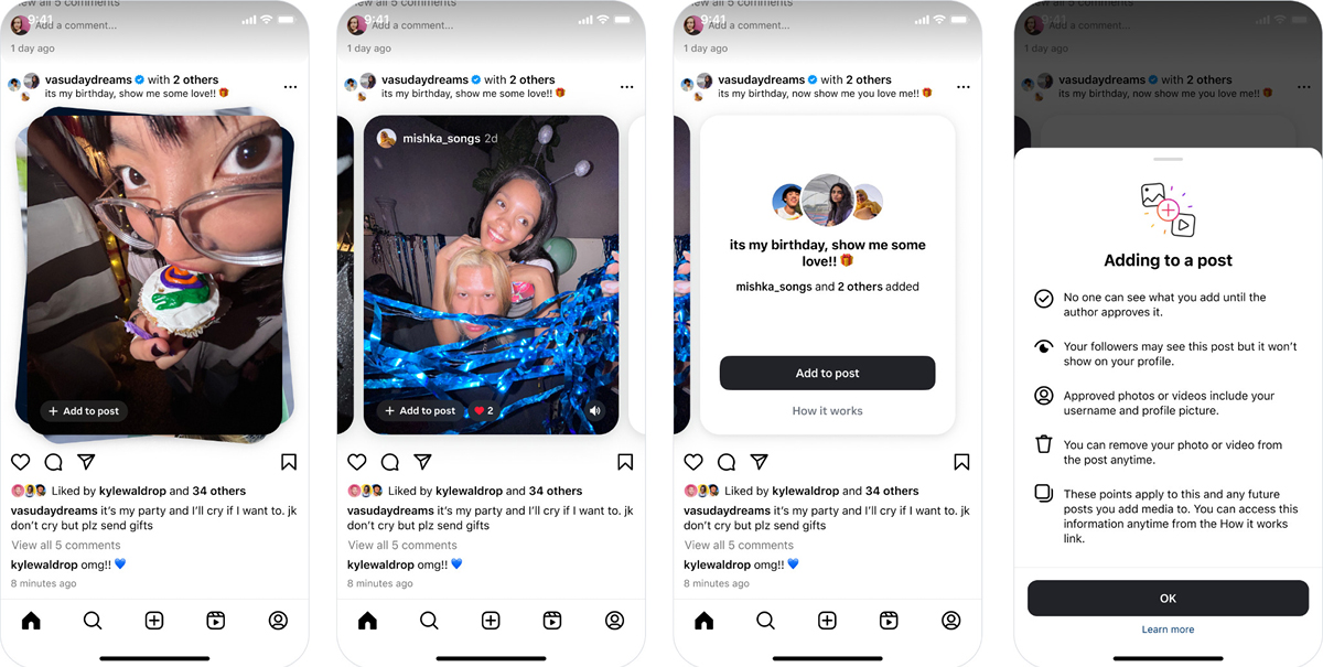 인스타그램 추가 기능인 오픈 캐러셀 기능