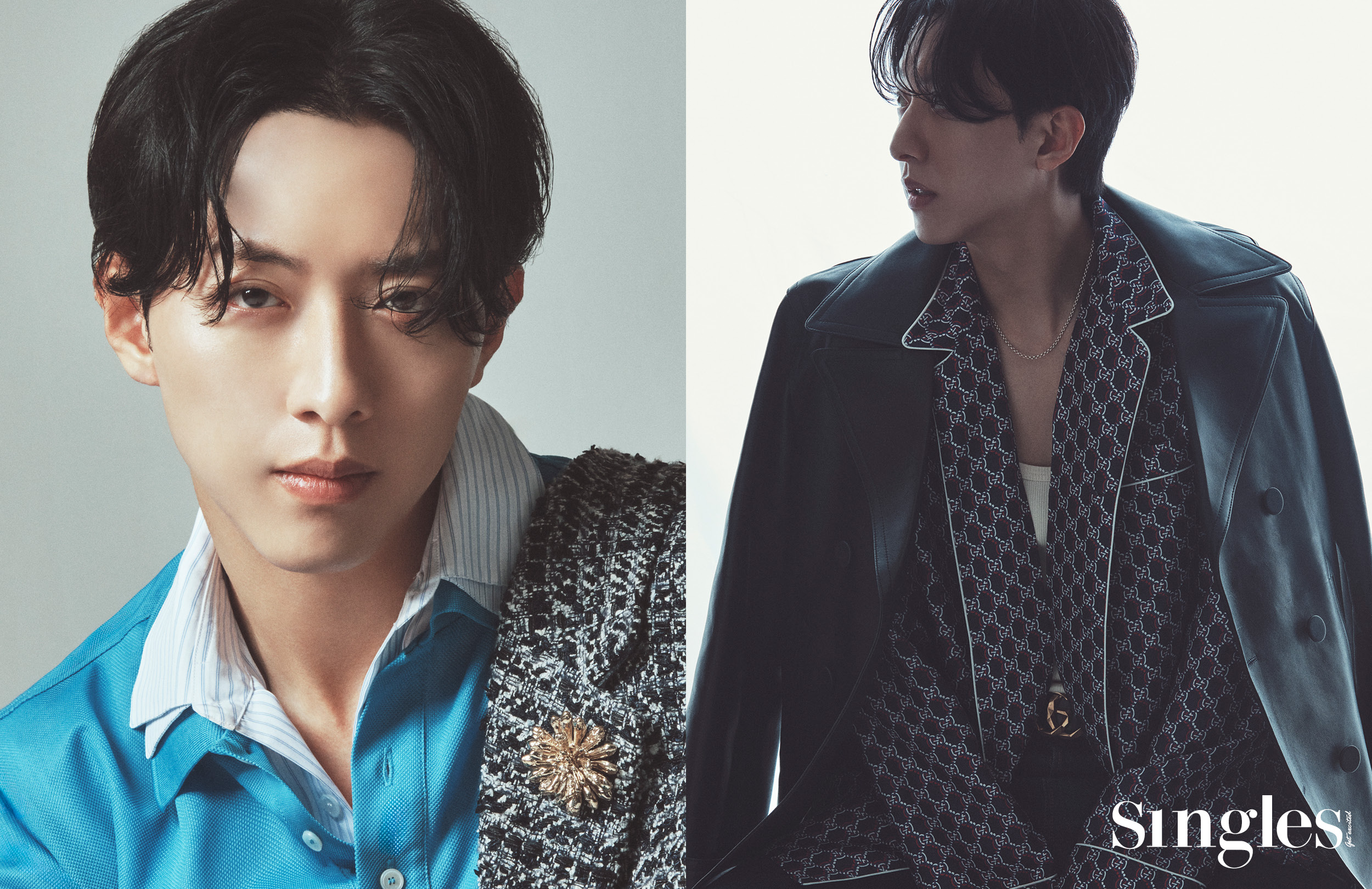 씨엔블루 이정신의 싱글즈 화보, 이정신 7인의 부활, 이정신 배우, 이정신 재킷, 이정신 디올맨, 이정신 셔츠, 이정신 벨트, 이정신 구찌.