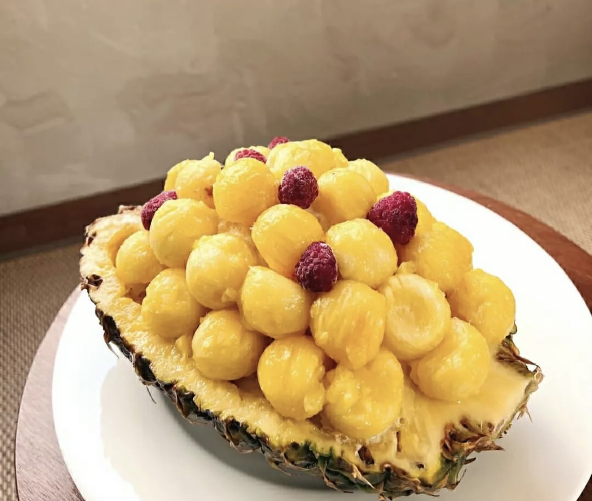 을지로 문덕 커피의 파인애플 빙수