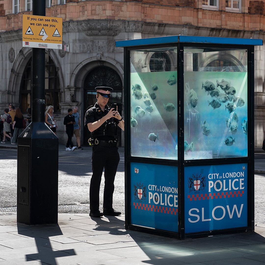 뱅크시 작품 런던 그래피티