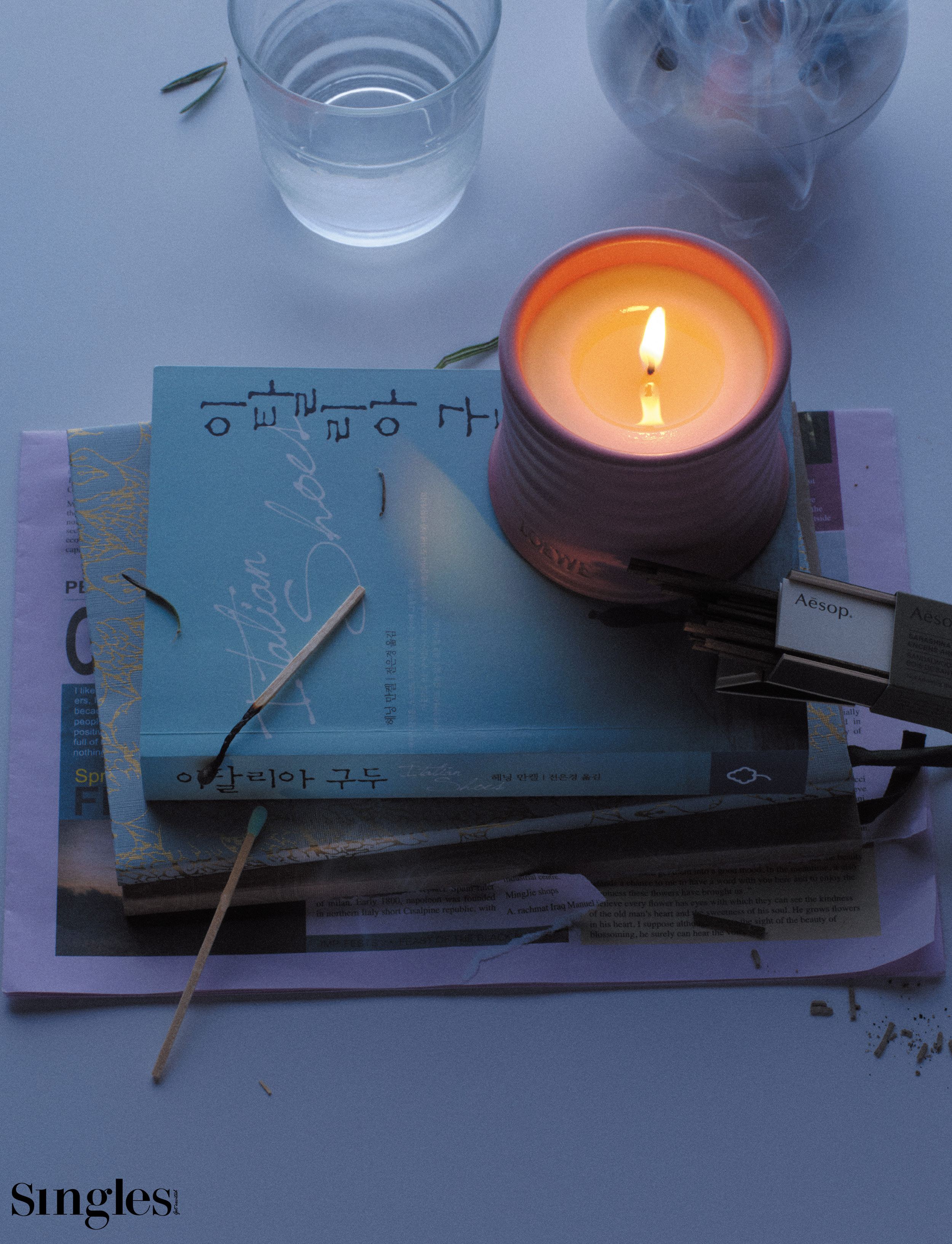싱글즈, 싱글즈 특집 기사, 독서 특집, 로에베, 이솝, FE26, 딥티크