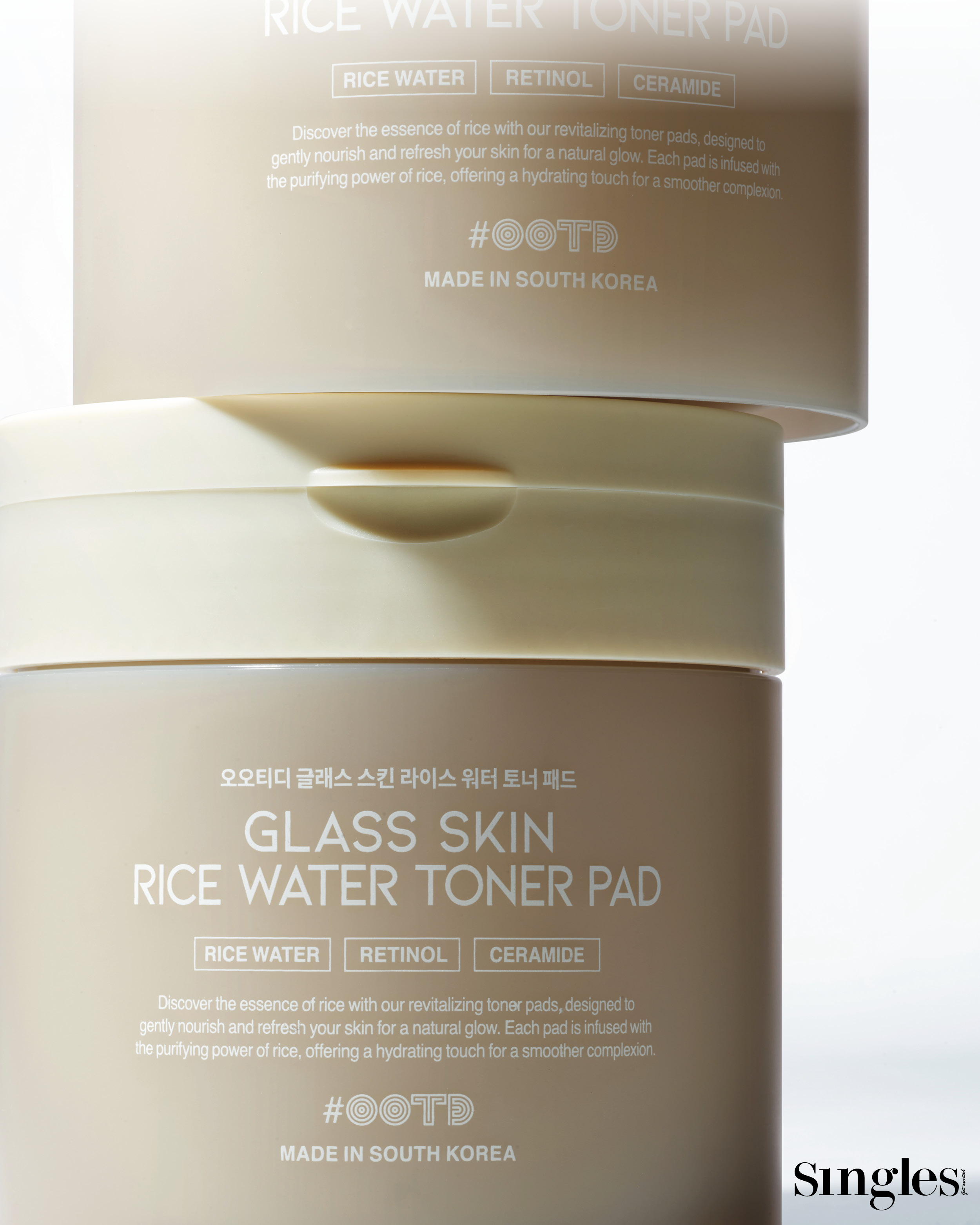 OOTD BEAUTY 글래스 스킨 라이스 워터 토너 패드