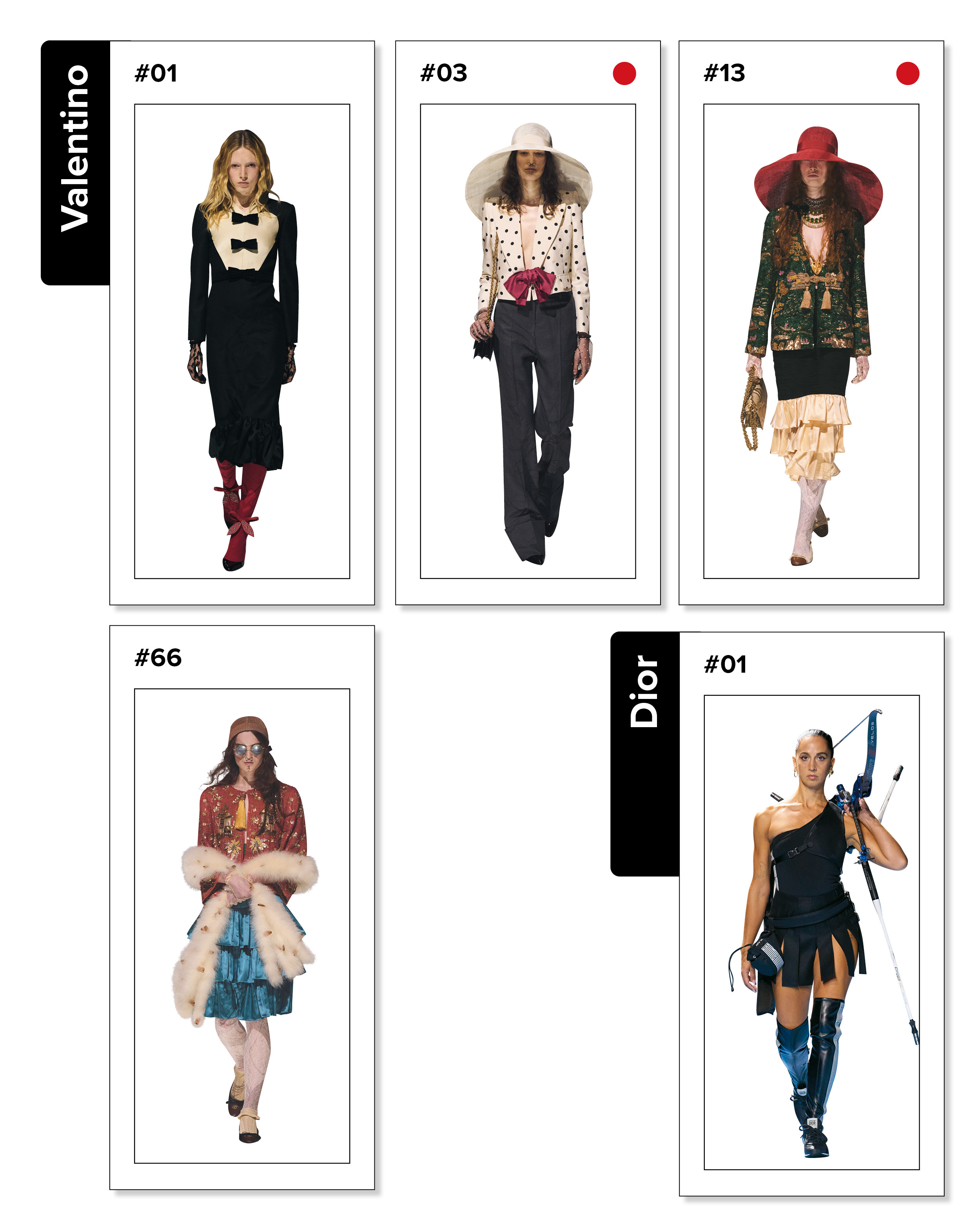 싱글즈 특집 기사, 발렌티노, 디올