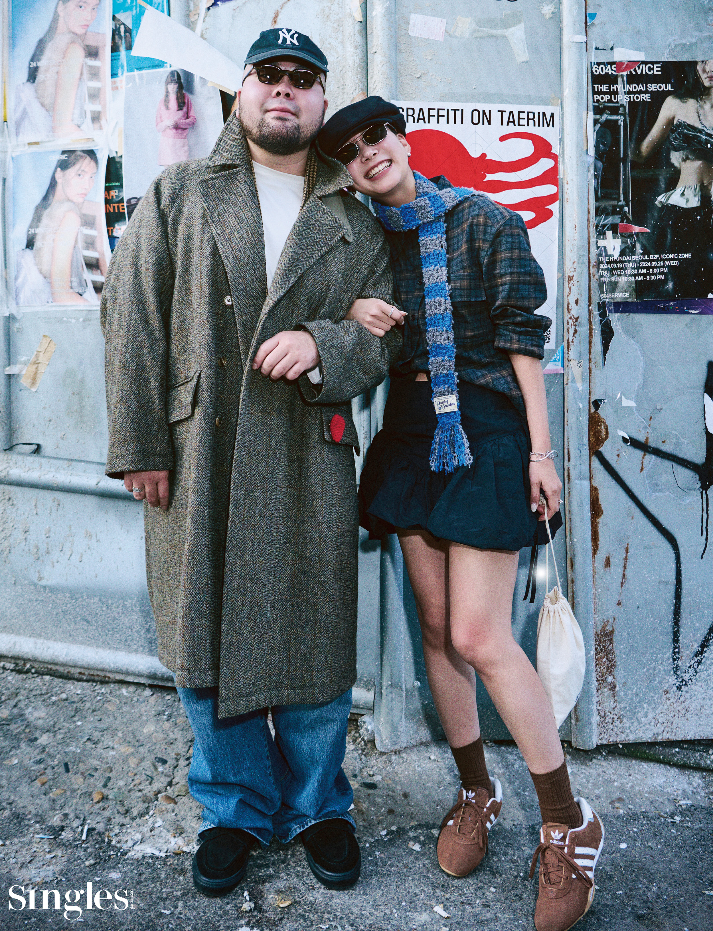 싱글즈 패션 화보, 싱글즈 특집 기사, 한남동, 유뱅&현진