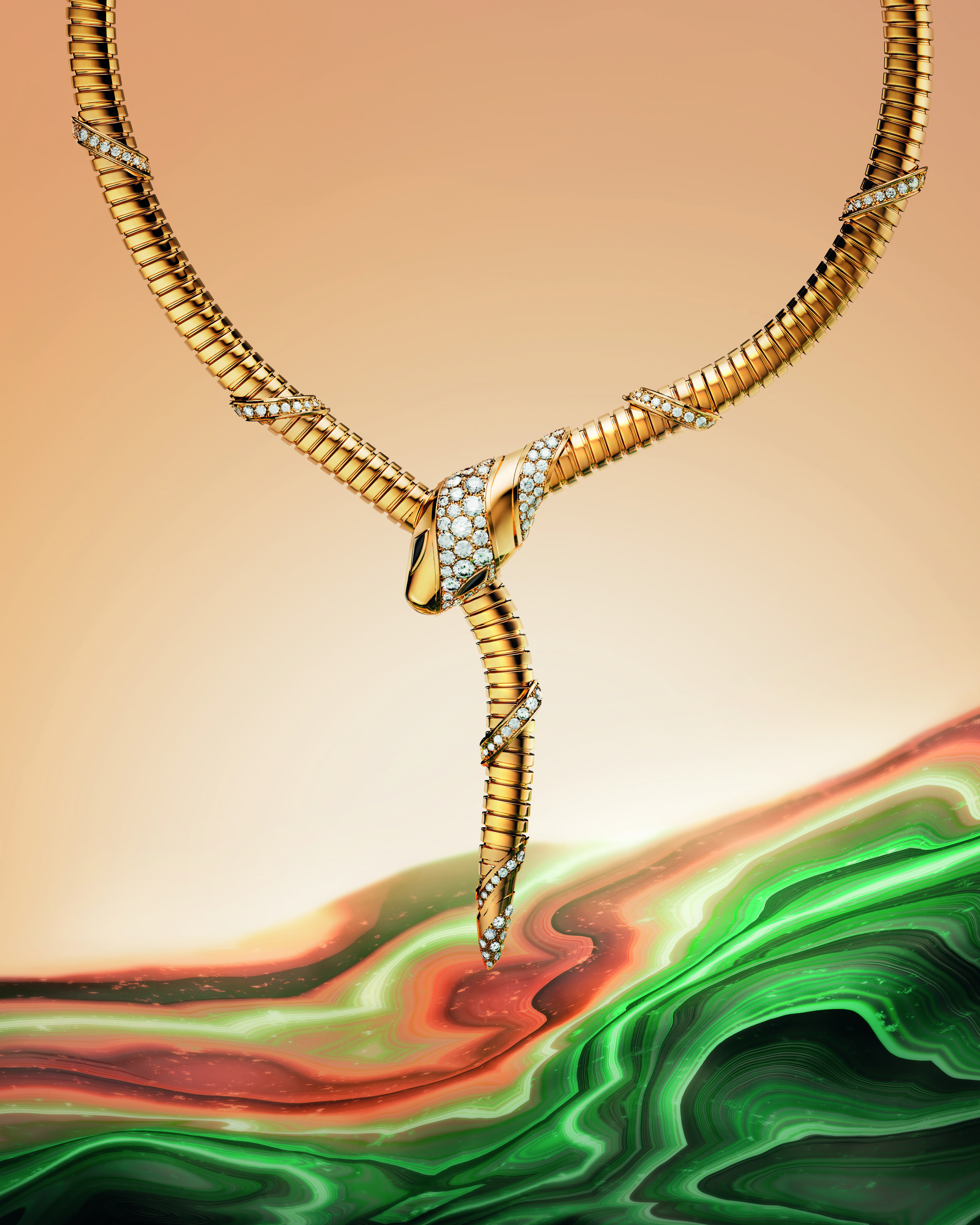  불가리가 2025년, 뱀의 해를 맞아 세르펜티 인피니토 캠페인을 전개한다. 