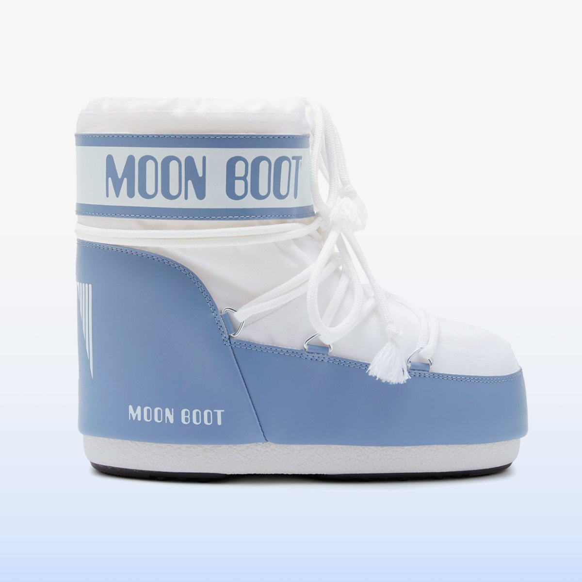 문부츠 아이콘 로고 프린트 패딩 부츠