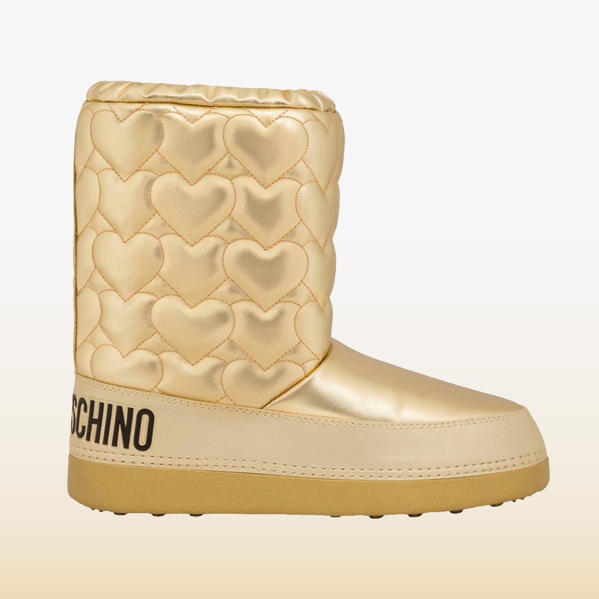 러브 모스키노 하트 퀄팅 스노우 부츠