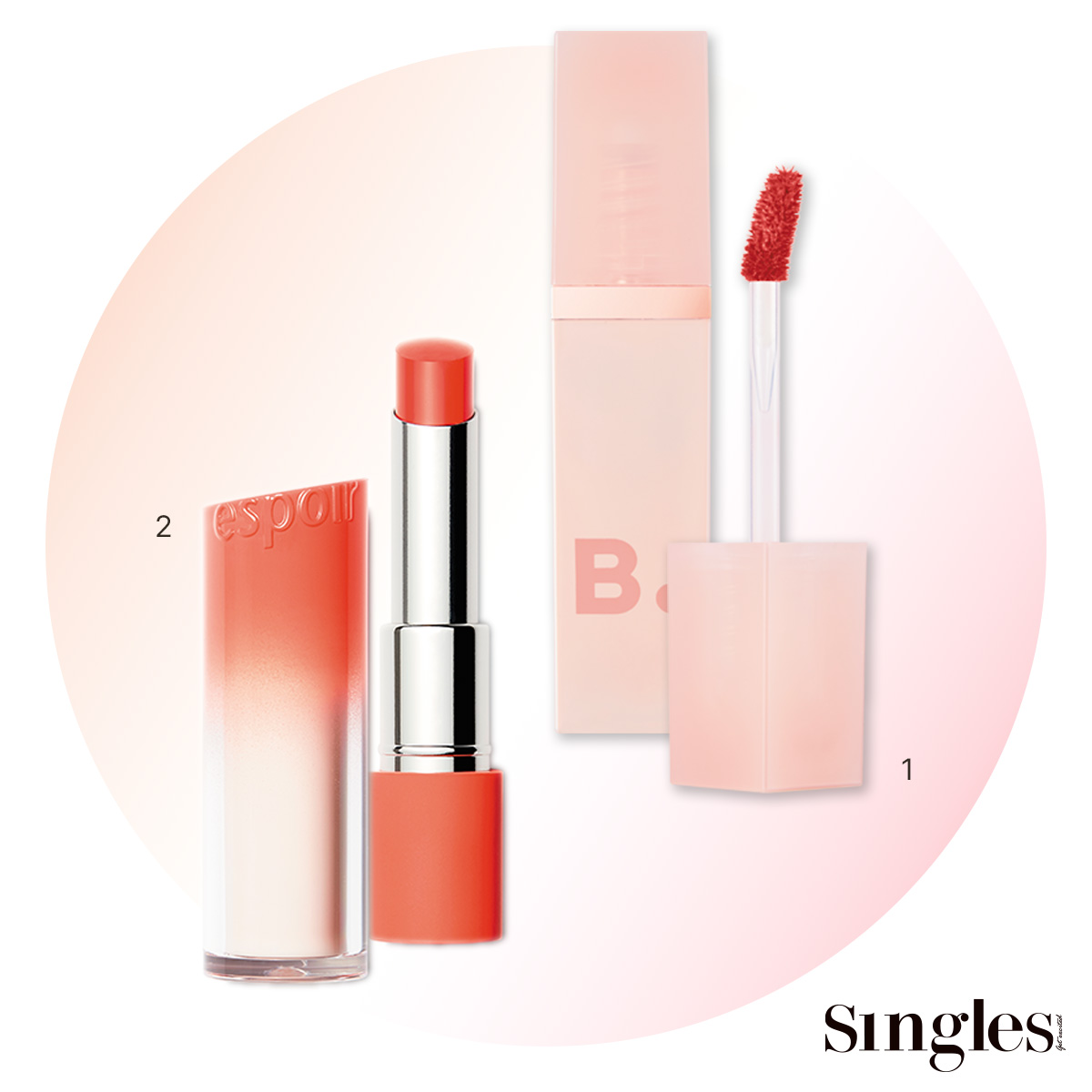 바닐라코 글로우 베일 틴트 #PK01 누디 니어, 에스쁘아 노웨어 립스틱 바밍 글로우