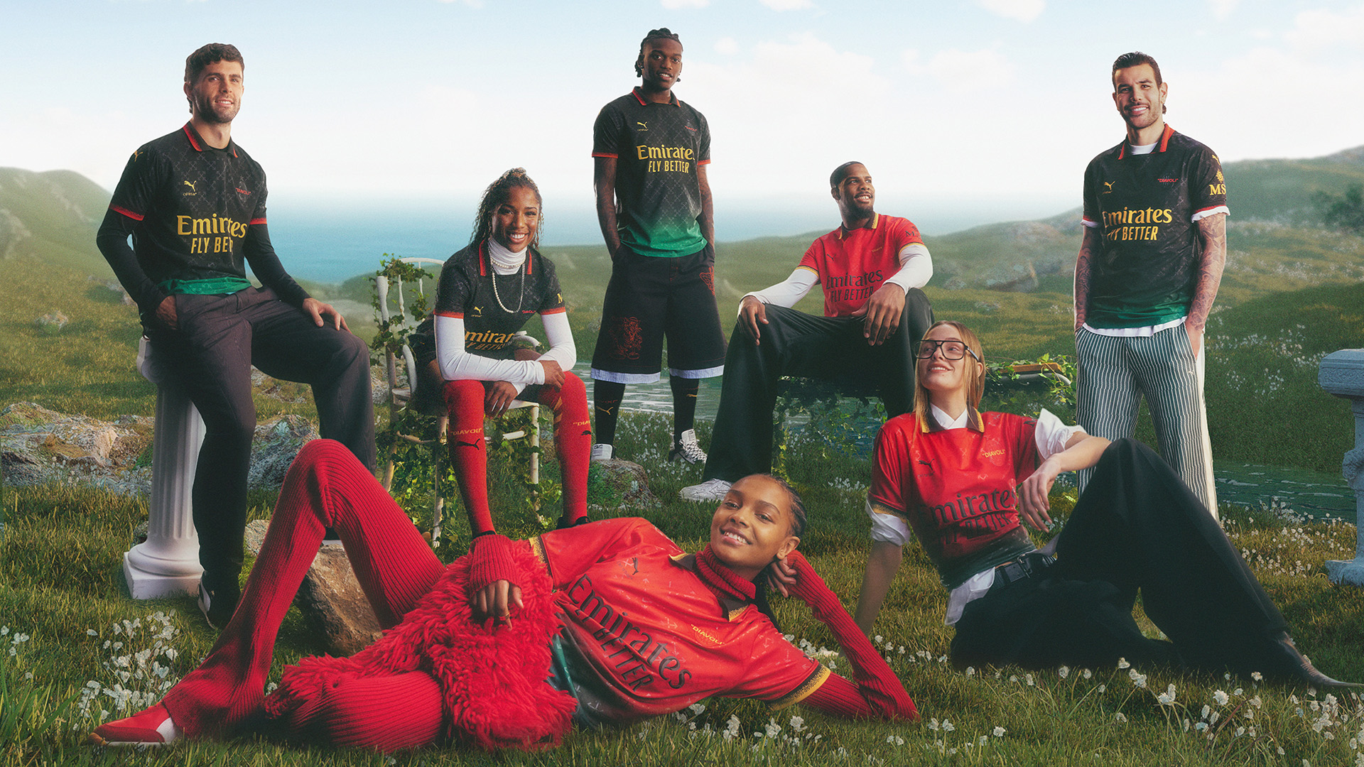 푸마가 오프화이트와 협업한 AC밀란의 2025 스페셜 유니폼을 선보인다. 