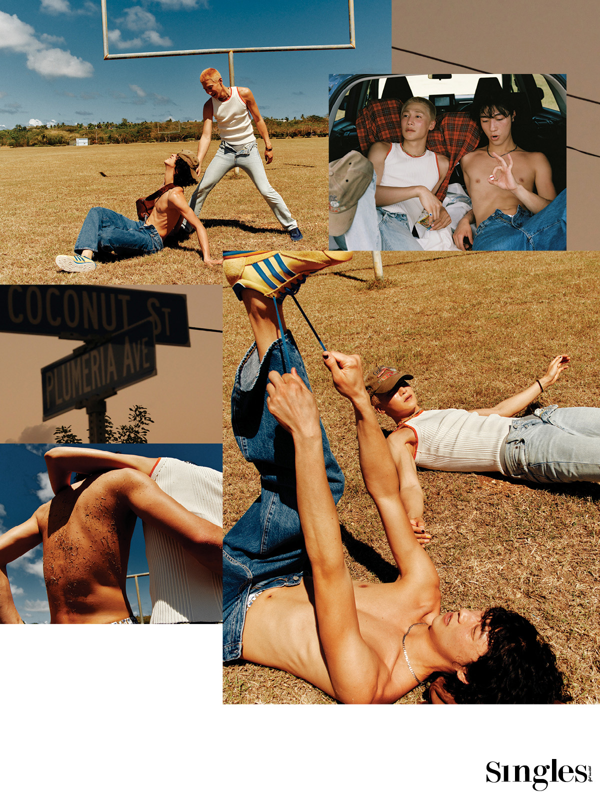 패션, 싱글즈 패션 화보, 5KMMAN, 러닝 크루, 사이판, 아미리, 프라다, 에르메스, 리바이스, 아디다스 오리지널스, 톰우드