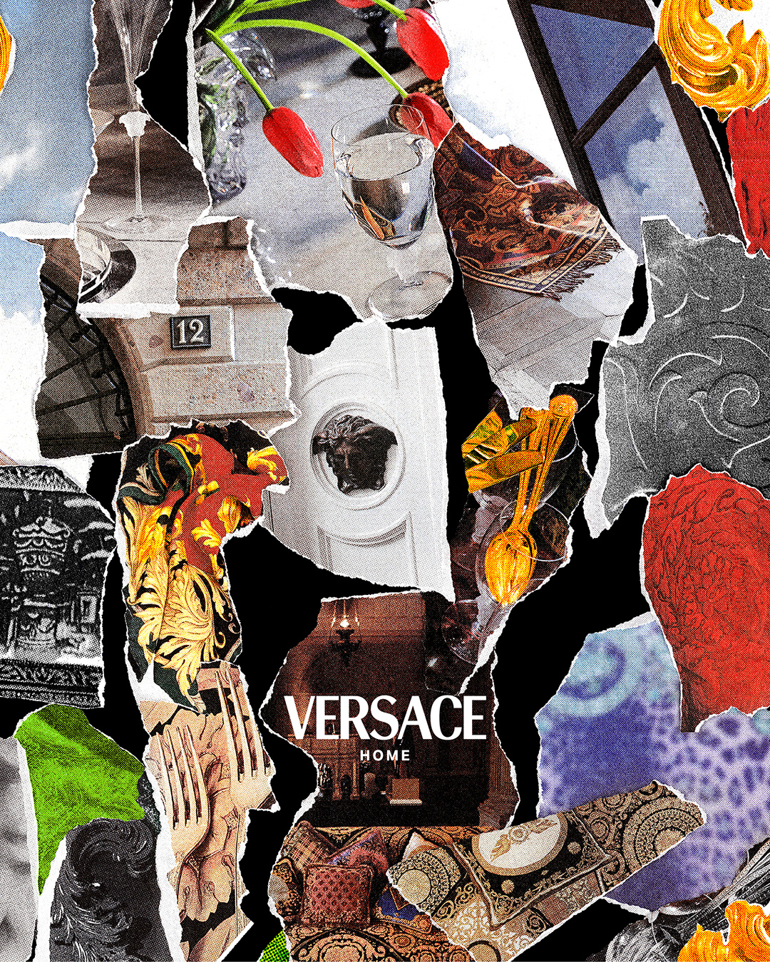  2025 이탈리아 밀라노 가구 박람회 베르사체 포스터