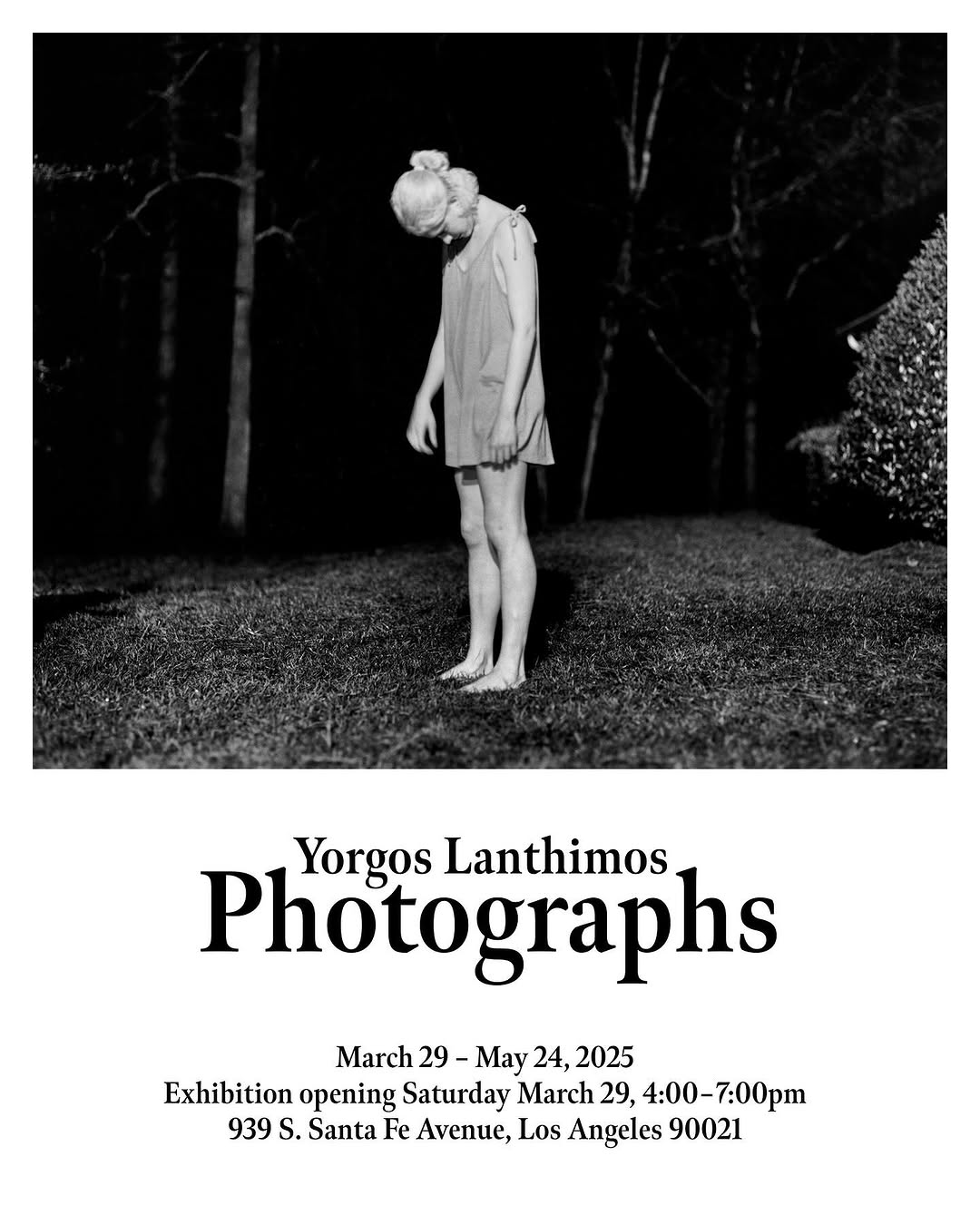 요르고스 란티모스가 출판사 맥과 웨버 갤러리와 함께 첫 사진전 ‘Yorgos Lanthimos: Photographs’을 개최