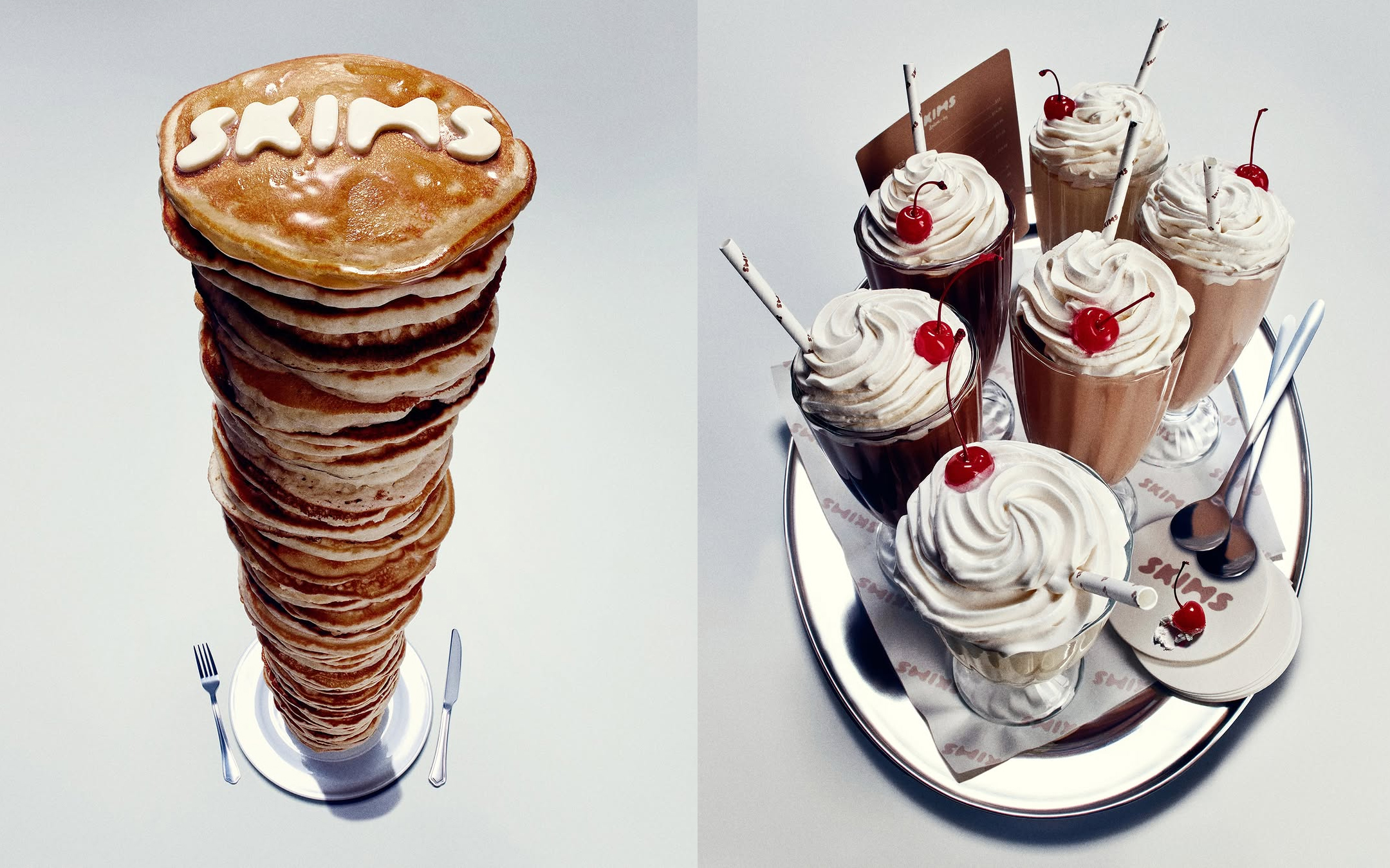 스킴스가 매장 옆에 위치한 레스토랑 ‘멜즈 드라이브 인’과 협업해 스킴스 브런치 출시