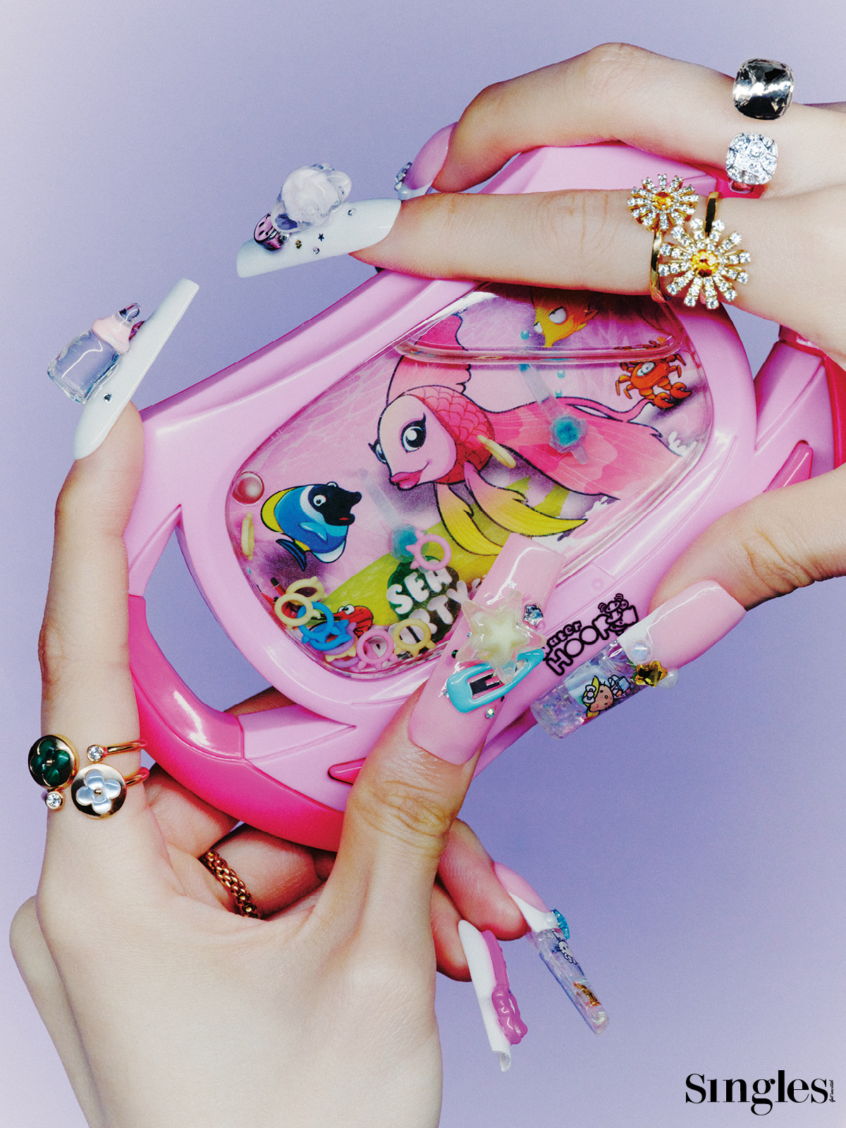 패션, 싱글즈 패션 화보, 주얼리 화보, 링, 반지, 다이아몬드 링, 골드 링, 루이 비통, 포페, 다미아니, 포멜라토