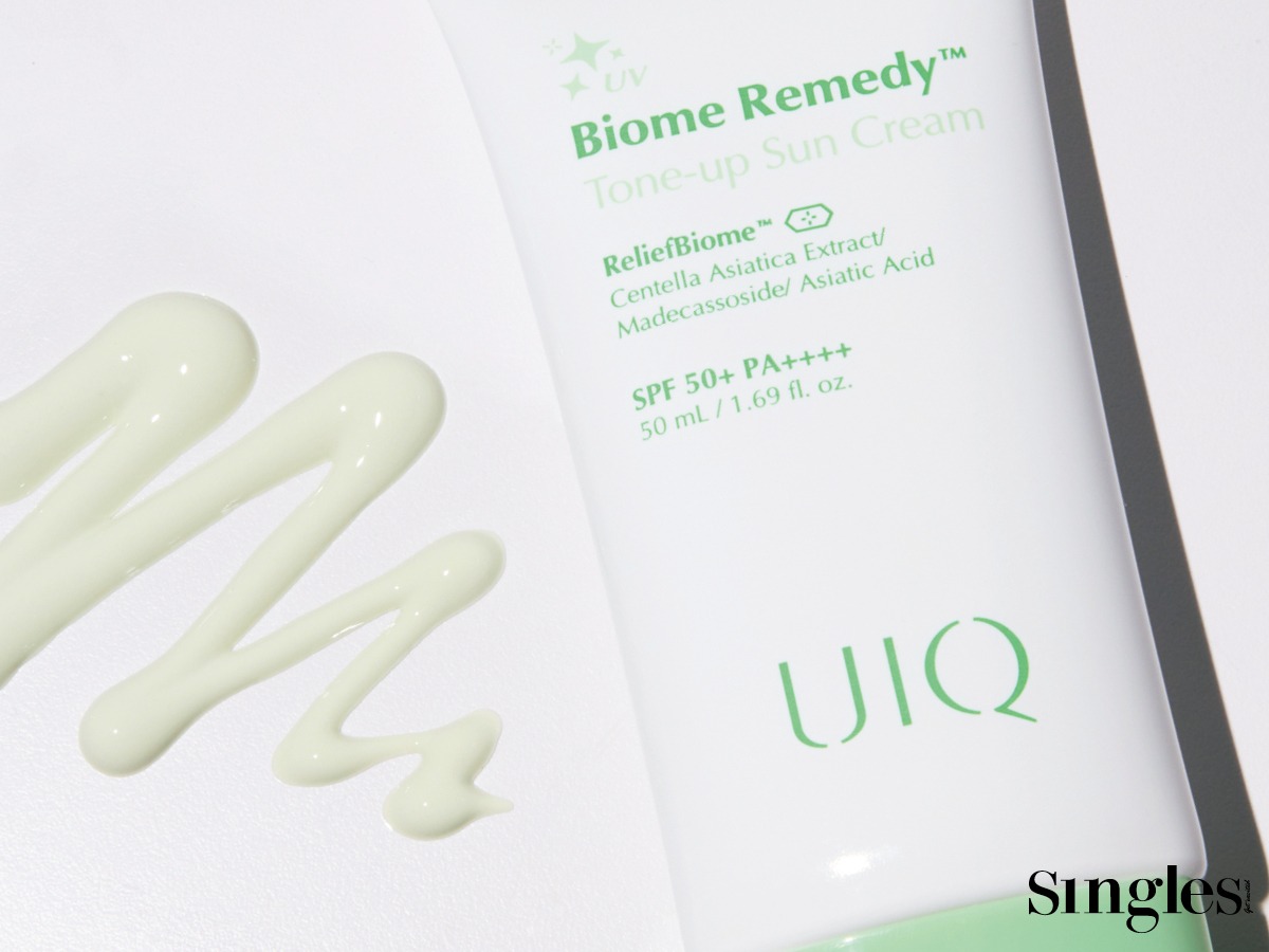 유이크 바이옴 레미디 톤업 선크림 그린
