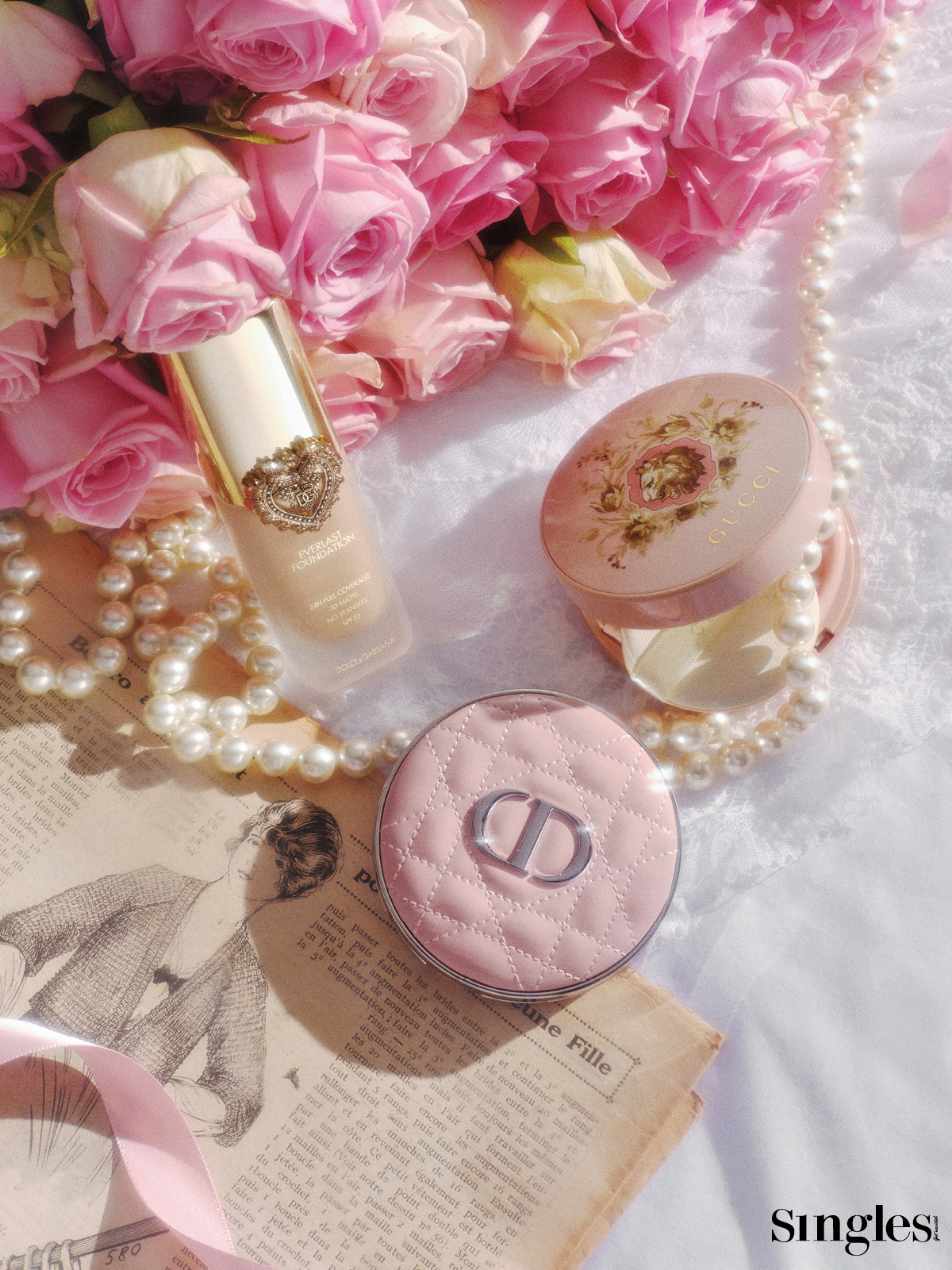 돌체앤가바나 에버라스트 파운데이션, 디올 포에버 하이드라 글로우 메쉬 쿠션, 디올 포에버 쿠션 케이스 핑크 바이닐 까나쥬(리미티드 에디션), 구찌 쿠션 드 보떼