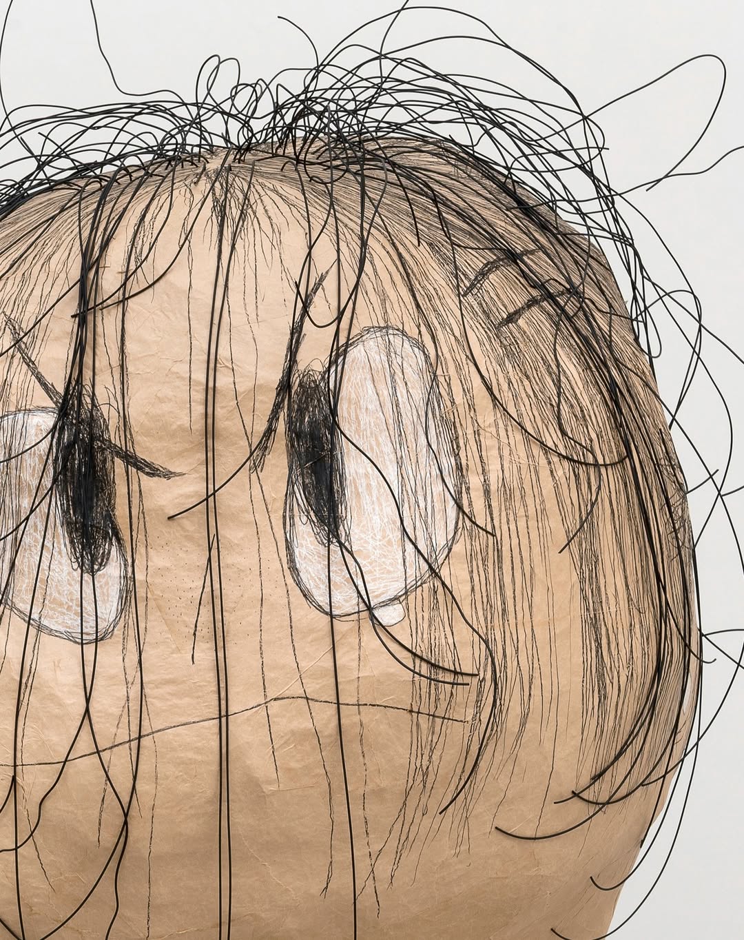 으웩 음식에서 머리카락 전시 이미지