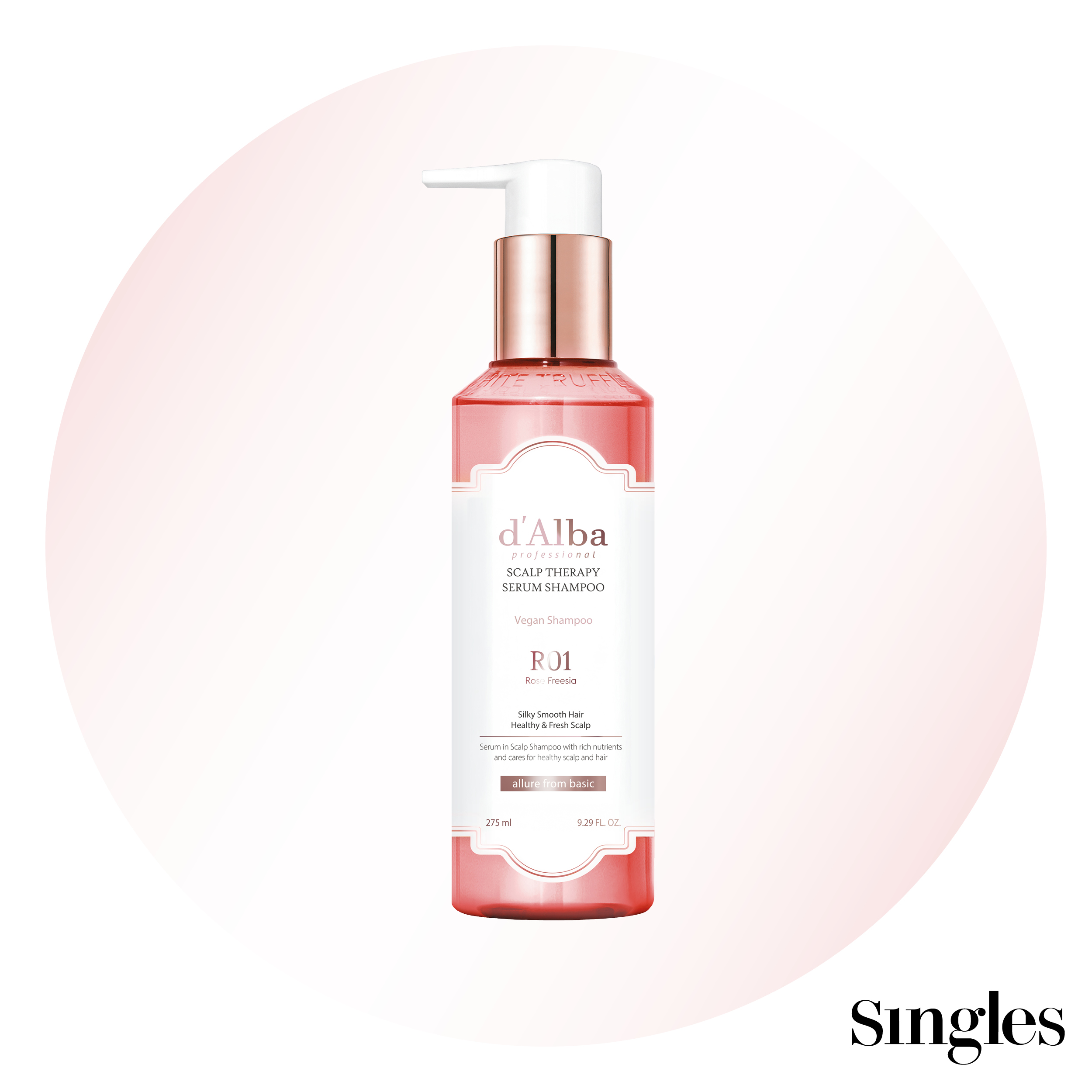 달바 프로페셔널 리페어링 스칼프 테라피 세럼 샴푸 로제 프리지아