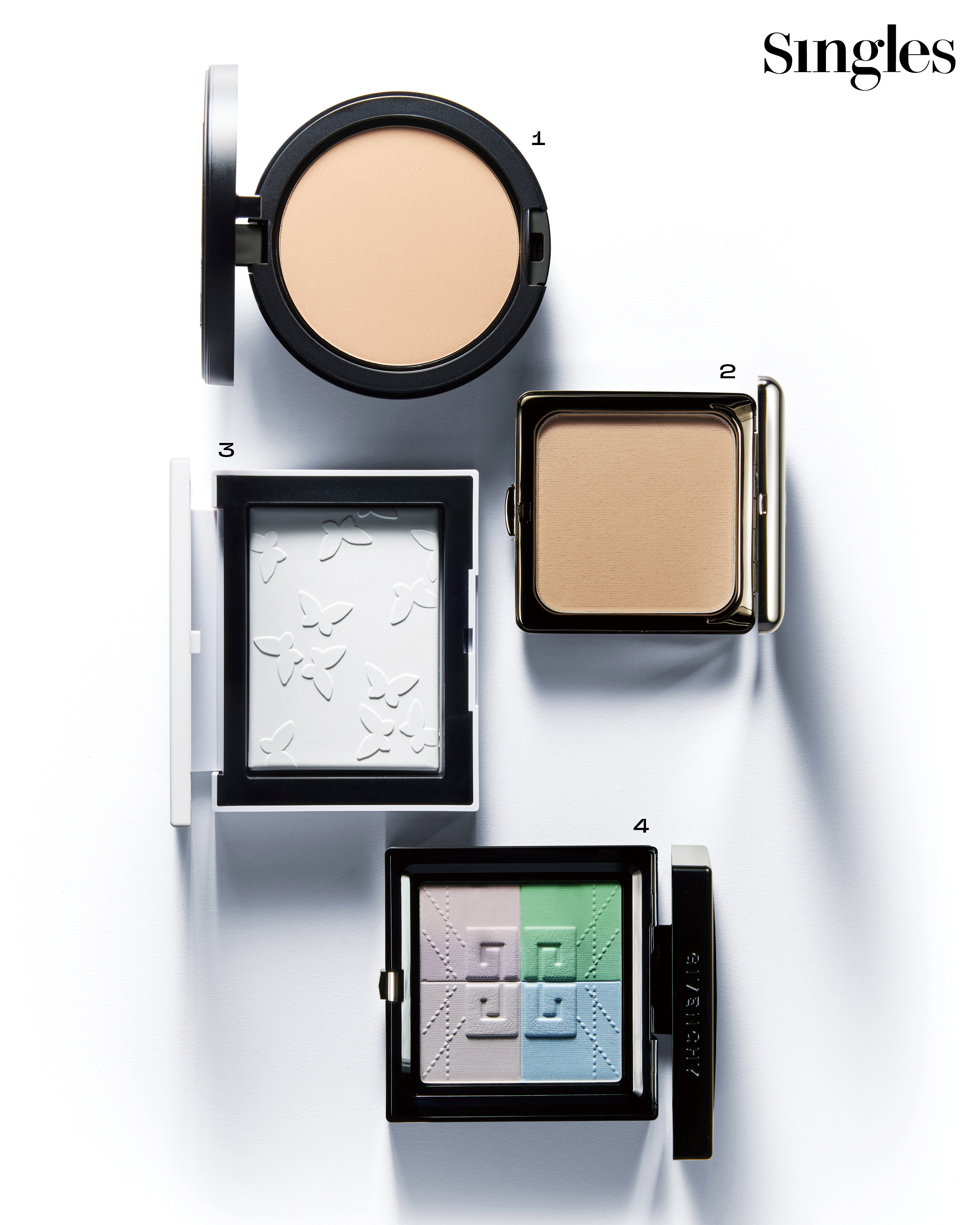 스튜디오 픽스 파우더 플러스 파운데이션, 알파낙스 파우더 컴팩트, 뷰티 에볼루션 컬렉션 라이트 리플렉팅™ 파우더 크리스탈, 프리즘 리브르 프레스드 파우더 N1 무슬린 파스텔