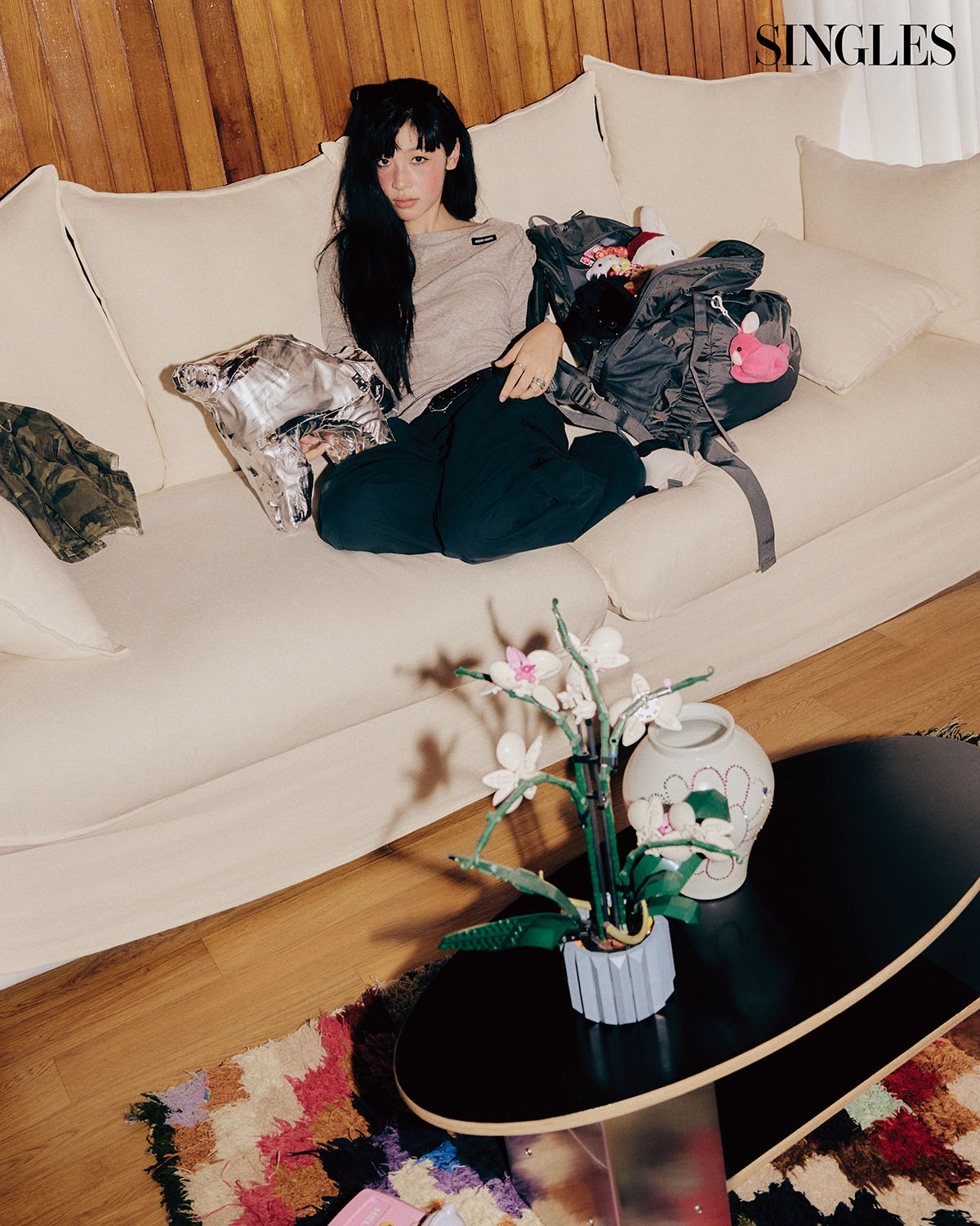 모델 나와야시의 싱글즈 화보이미지