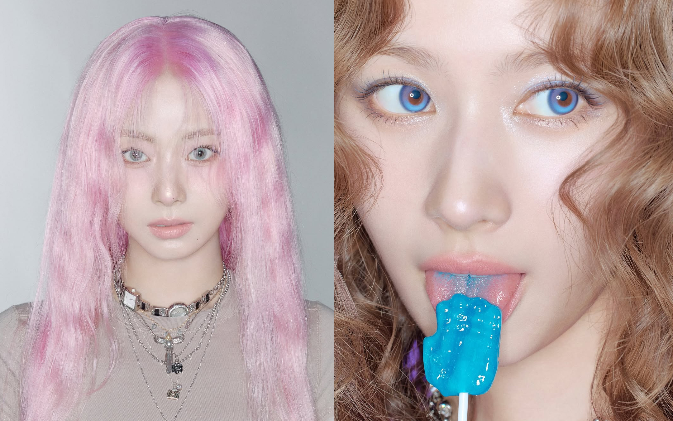 트와이스 쯔위, 사나의 컬러 렌즈