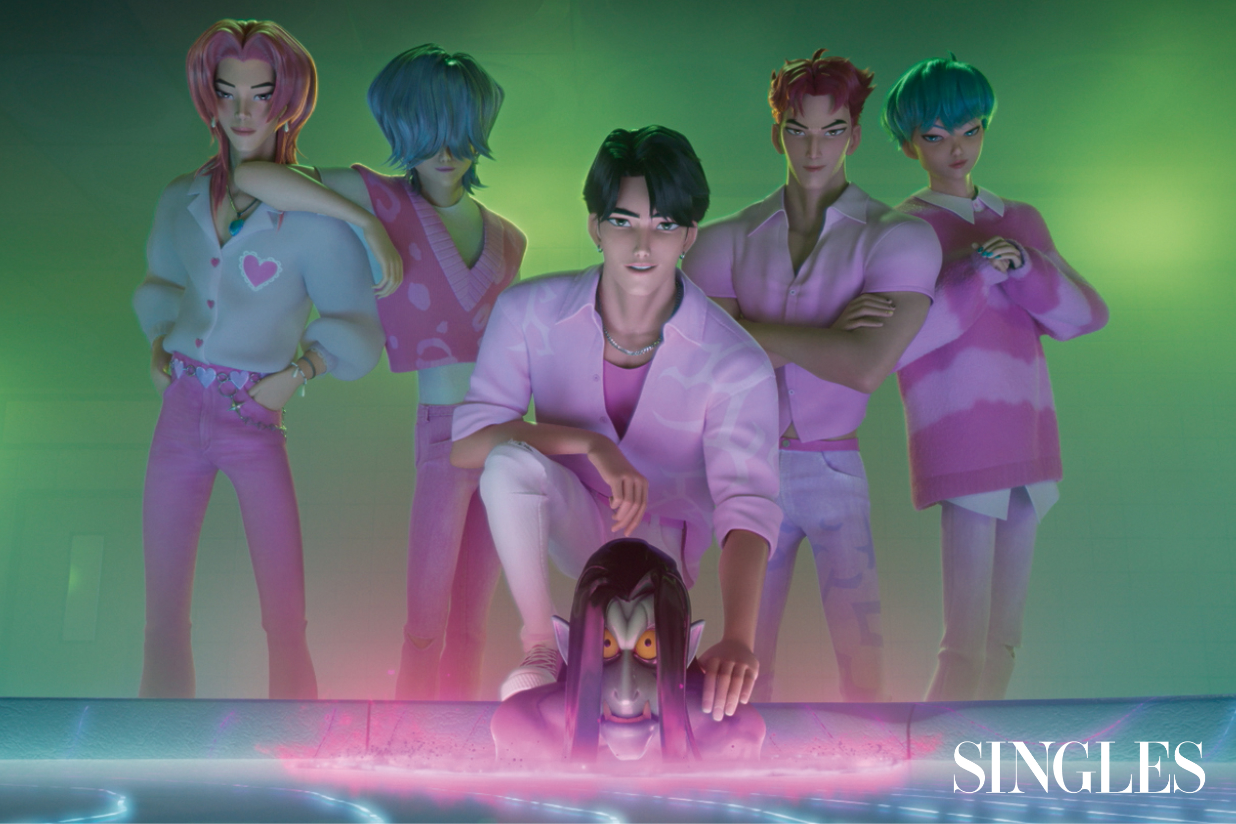 <케이팝 데몬 헌터스> 속 사자보이즈