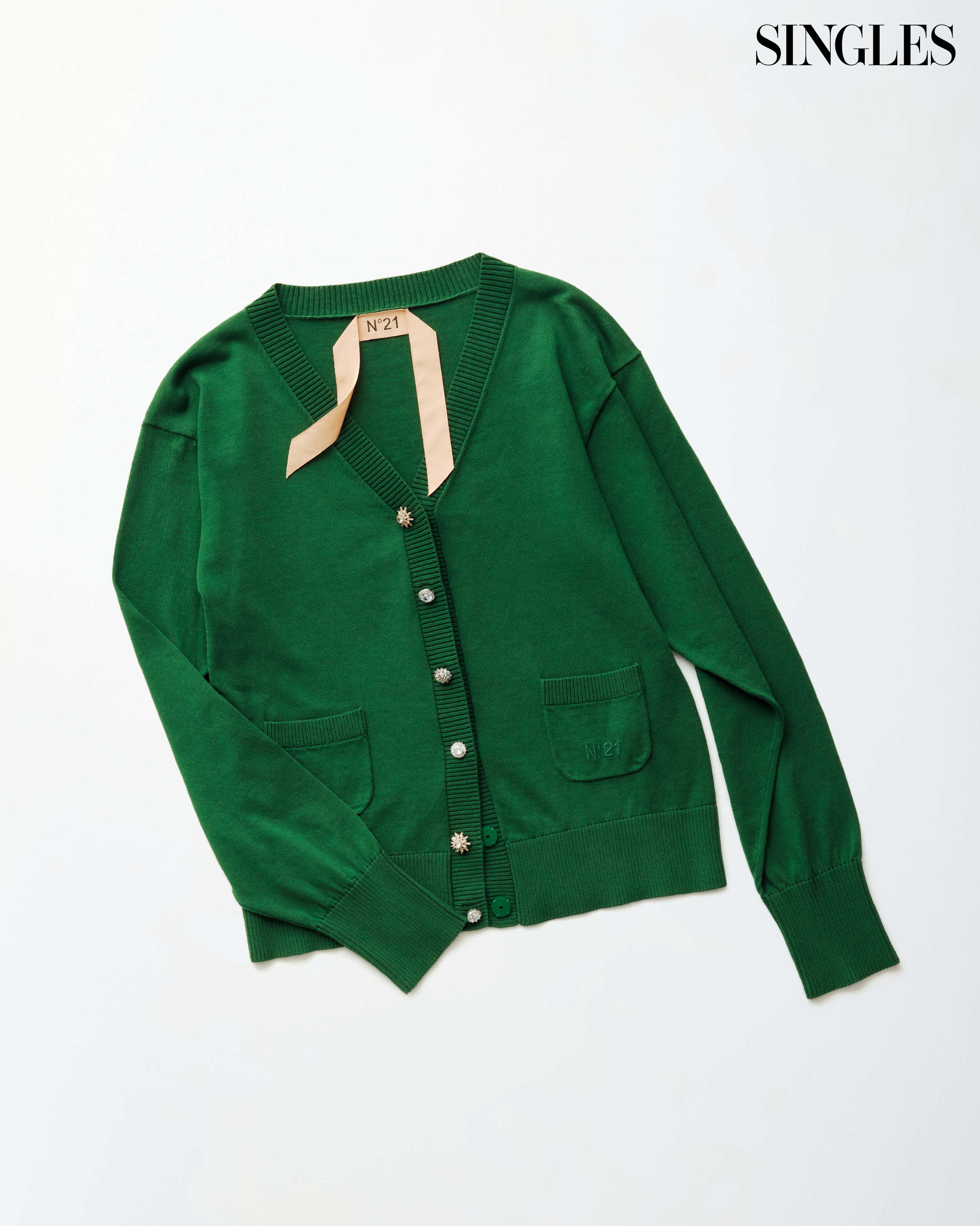 N°21 그린 카디건, 그린가디건, 가디건추천, 아우터추천, 