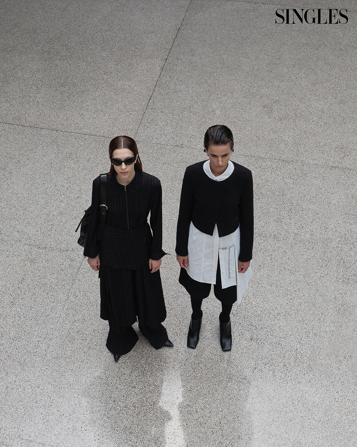 베를린에서 촬영한 트리밍버드의 2025F/W 캠페인. 뮤트 톤의 레이어드 스타일이 핵심이다.