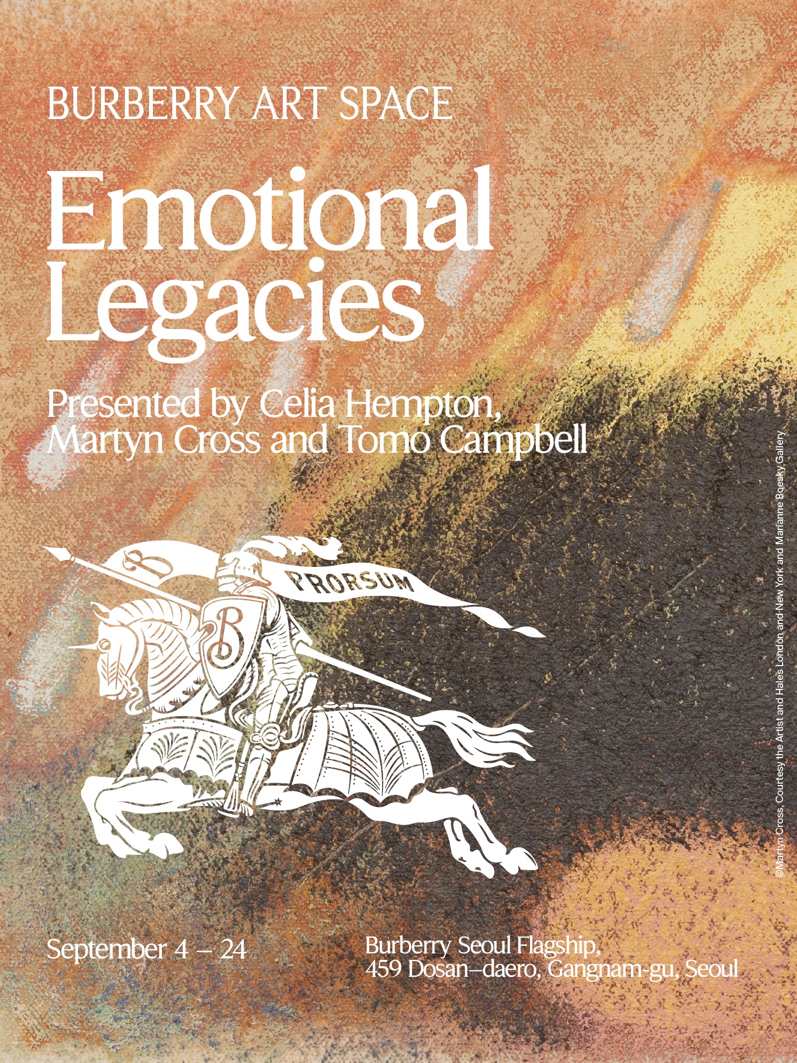 버버리 ‘감정의 유산(Emotional Legacies)’ 전시 포스터