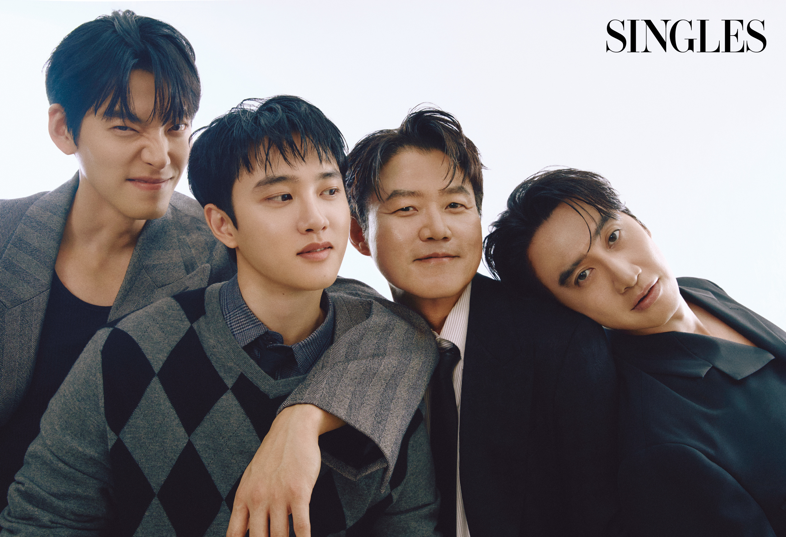 콩콩팡팡의 김우빈, 도경수, 나영석 이광수의 싱글즈 화보 임미지