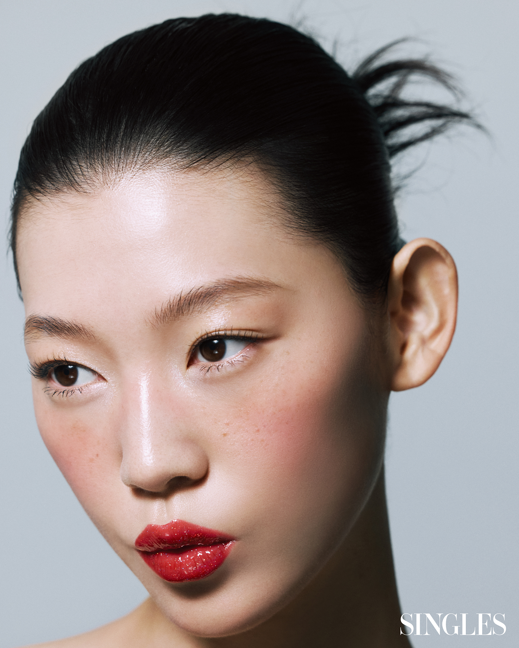 베리 글레이즈립 메이크업의 모델이밎