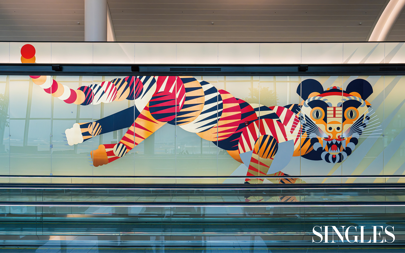 <복(福), 바람의 색동>, 인천국제공항 제2여객터미널 4단계 ‘아트 프로젝트’, 2024,