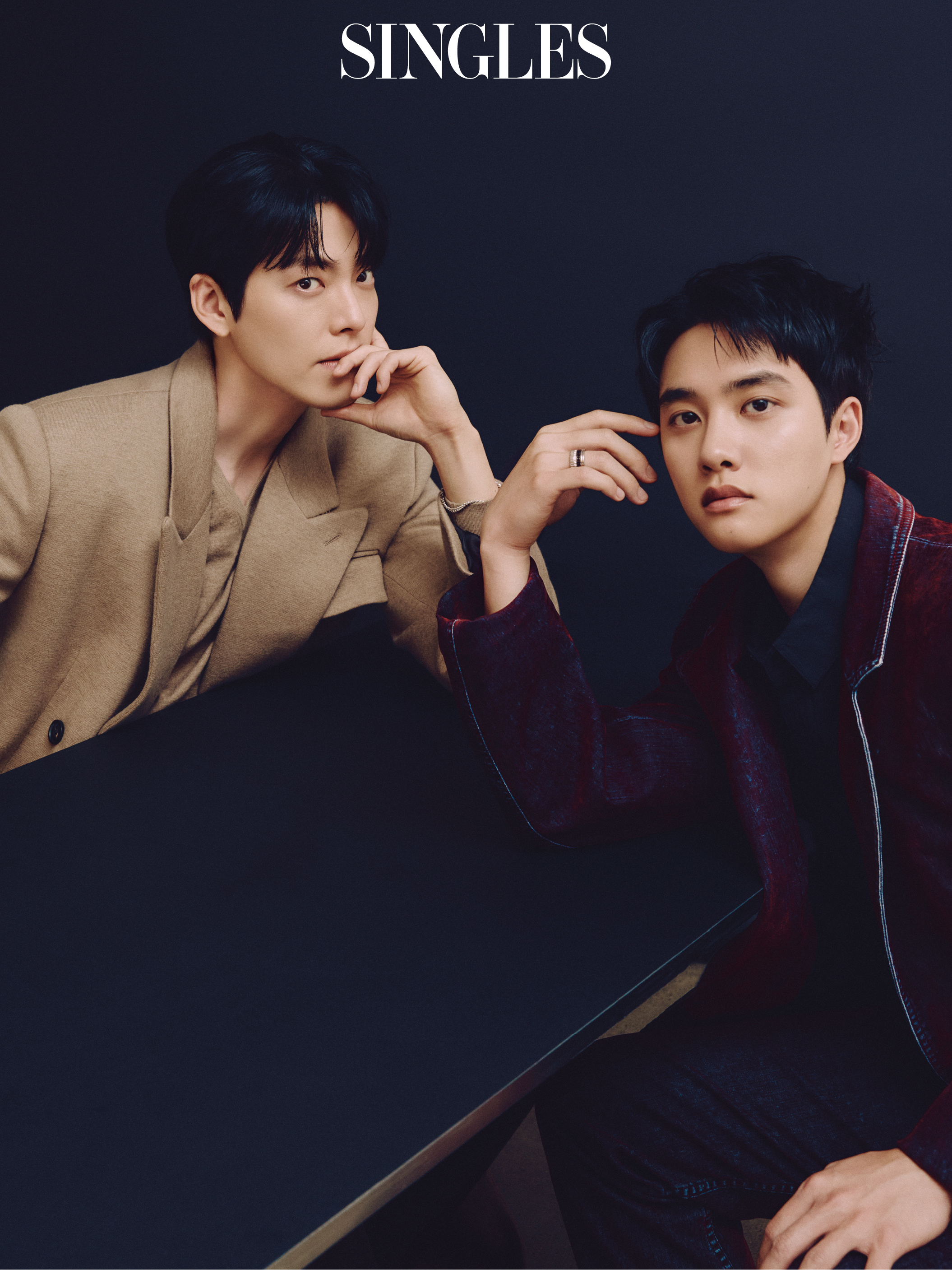 도경수와 김우빈의 싱글즈 화보 이미지