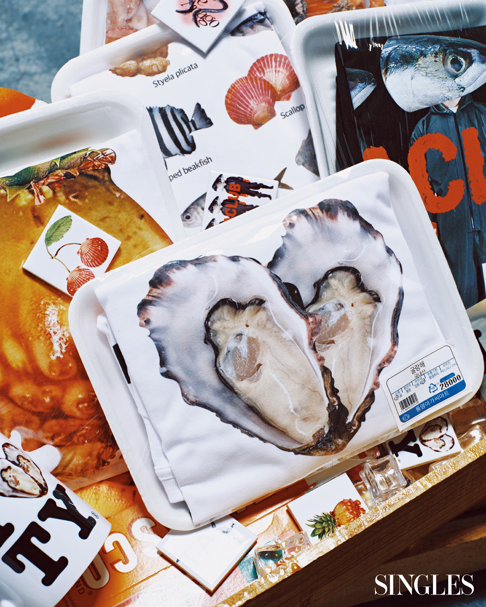 통영 굴셔츠 굿즈