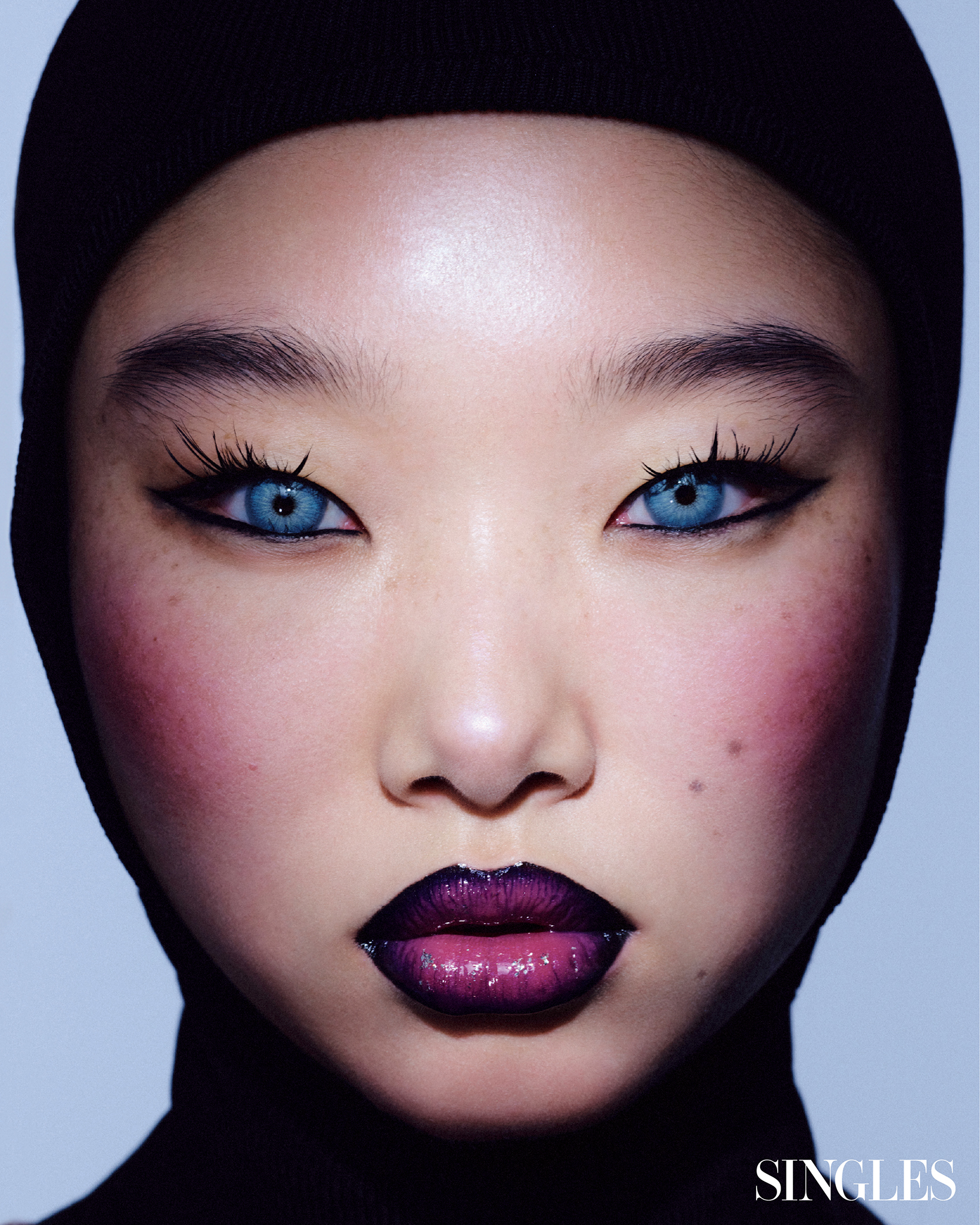 싱글즈 12월 호 퍼플 메이크업 