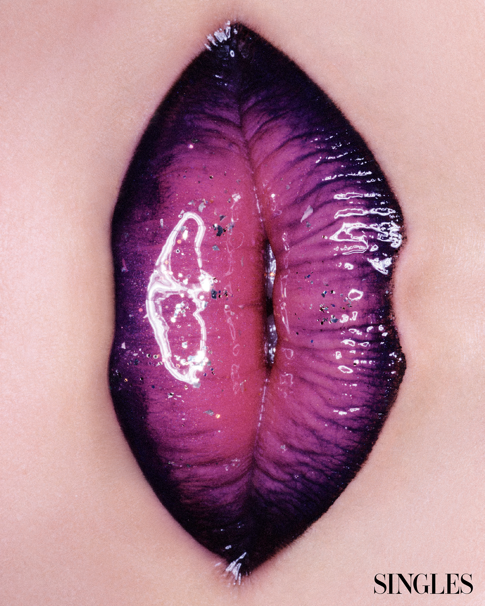 싱글즈 12월 호 퍼플 메이크업 