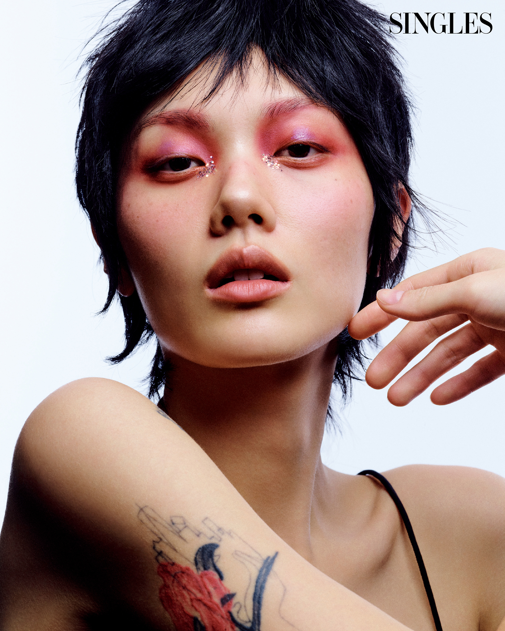 레드 메이크업 이미지