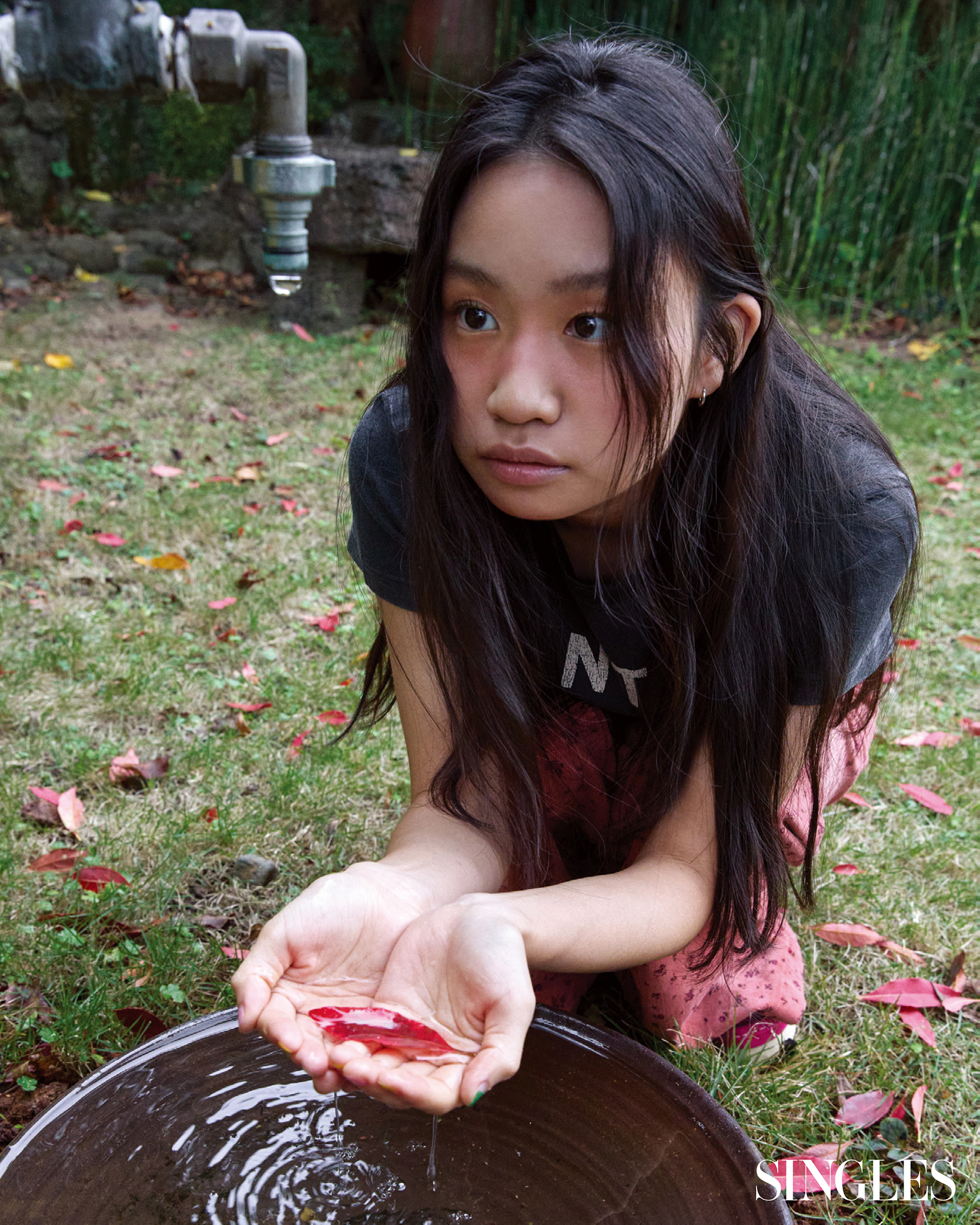 싱글즈 12월 호 제주도 화보 이미지.