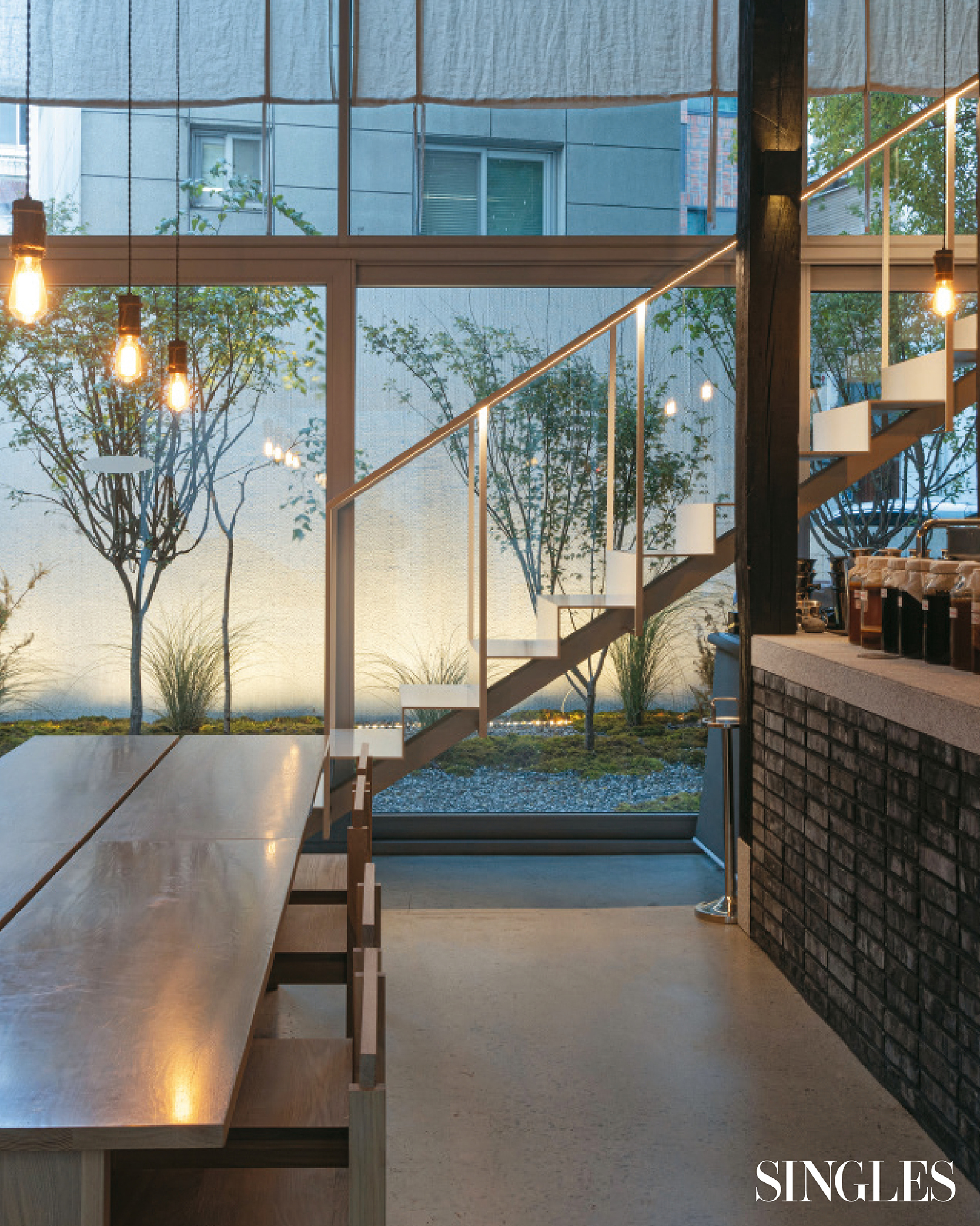 레스토랑 묵장의 모습